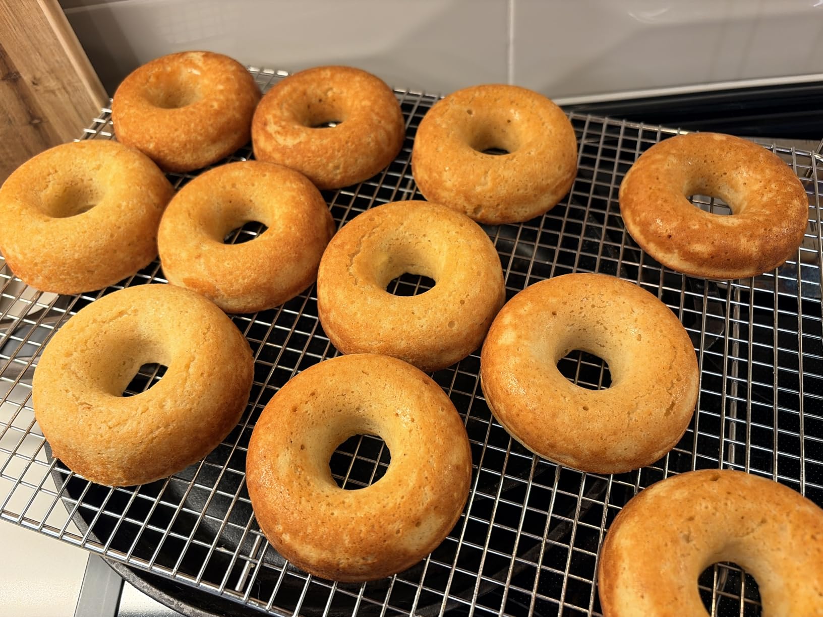 Donut Pan for Baking - Set of 2 Non-stick Donut Pans - Carbon Steel Doughnut Pan - 6 Cavity Full-Sized Donut Molds for Baking - Trendy Beige Donut Baking Pan customer photo 1