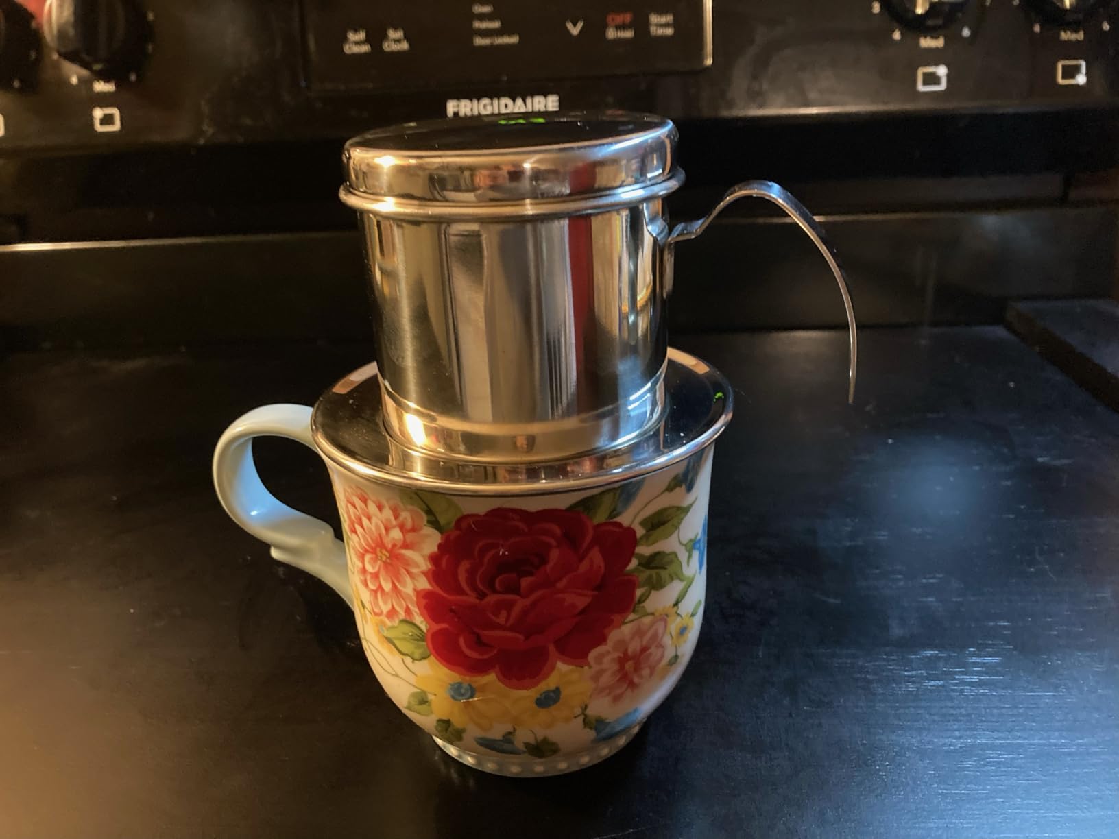 Authentic Vietnamese Coffee Dripper | Heavy-Duty 8oz Phin Filter Vietnamese Coffee Maker | Premium Stainless Steel Phin Coffee Filter for Rich Slow-Drip Brew customer photo 1
