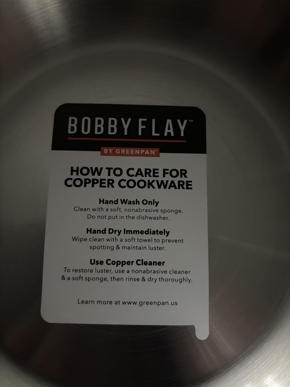 GreenPan x Bobby Flay 2QT Copper Clad Chef's Pan with Lid, Induction Ready Sauce Pot, Measurement Markings, Stainless Steel Base & Interior, Oven Safe Saucepan to 500 degrees F customer photo 1