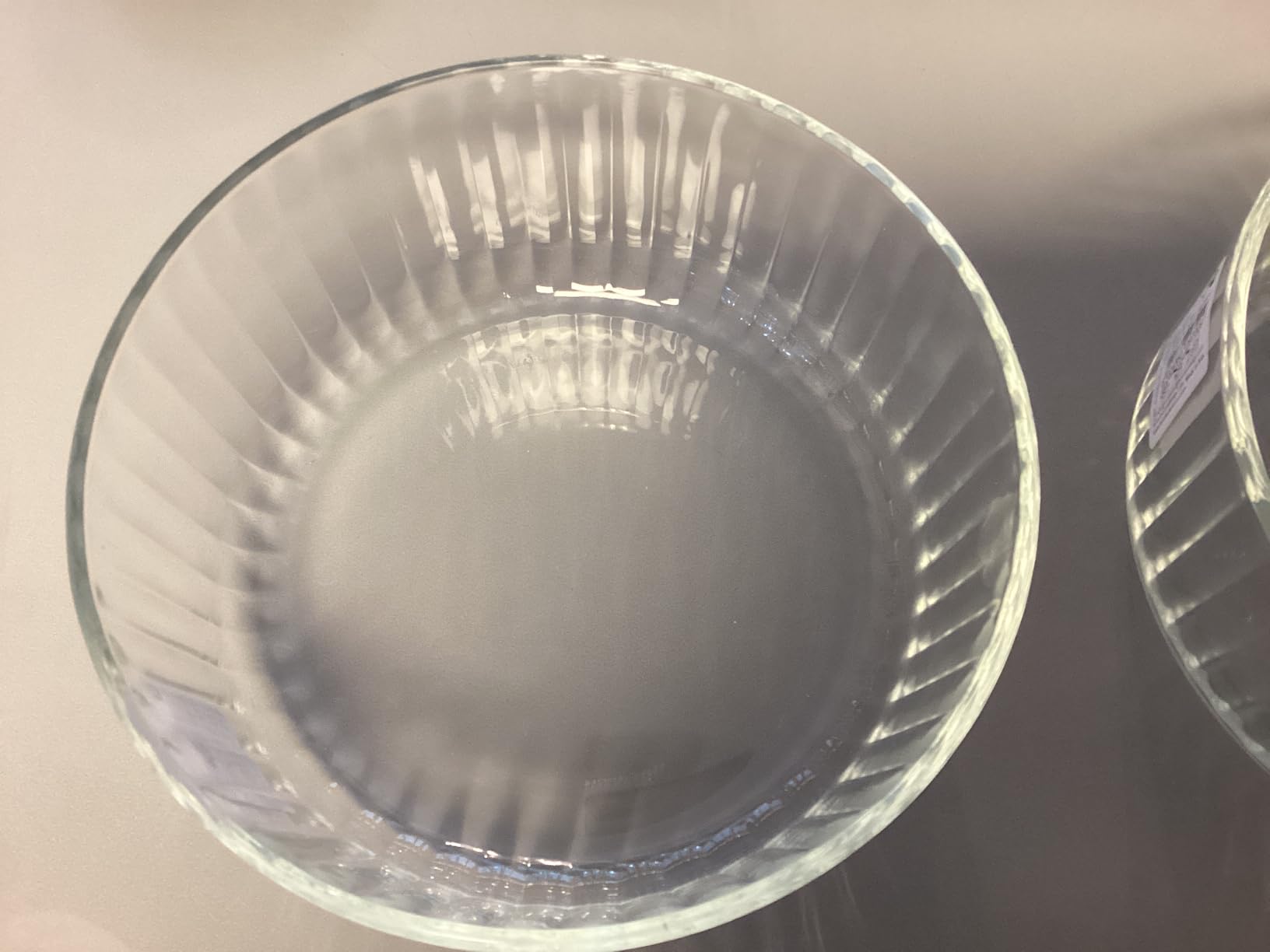 Bormioli Rocco Exclusiva Glass Serving Bowls, Set of 2-53.75 Oz. Stackable Dishes for Chips, Hummus, Appetizers - 7 Inch Elegant Decorative Tableware, Light-Reflecting Design, Dishwasher Safe customer photo 2