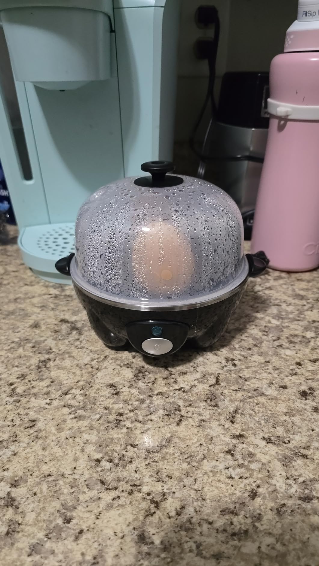 Elite Gourmet EGC855SS Easy Egg Cooker, 7-Egg Capacity, Soft, Medium, Hard-Boiled, Omelets, Poached Eggs, Plays Melody when Done, Auto Shut-Off, Measuring Cup, Stainless Steel customer photo 1