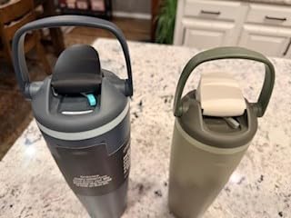 Owala FreeSip Sway Insulated Stainless Steel Water Bottle with Two-Way Spout, Built-In Straw and Bucket Handle, Made for Travel, School, and Sports, 30oz, BPA Free, Leak Proof, Foggy Tide customer photo 1