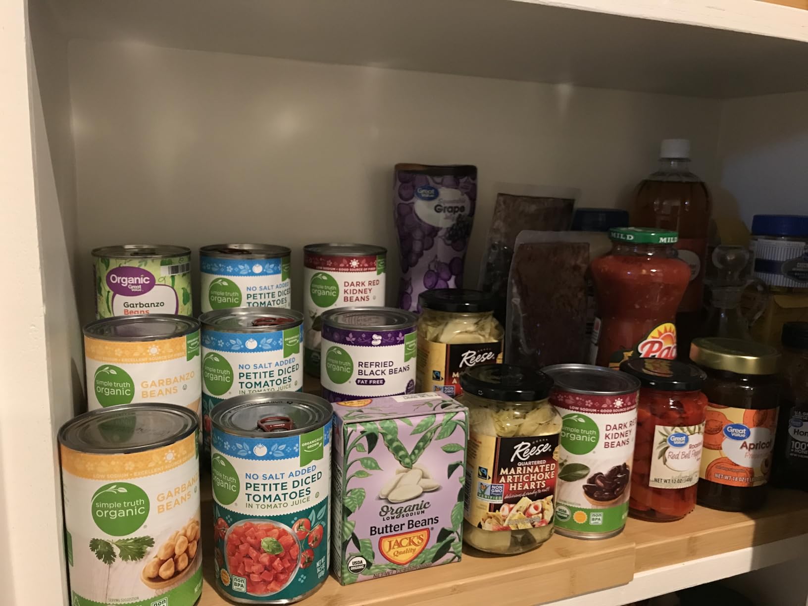 Expandable Bamboo Can Rack Organizer for Pantry, 3-Tier Adjustable Can Storage Holder, Soda Organizer Holds Up to 24 Cans, Canned goods Storage Display for Pantry, Cabinet, Countertop (patent pending) customer photo 2