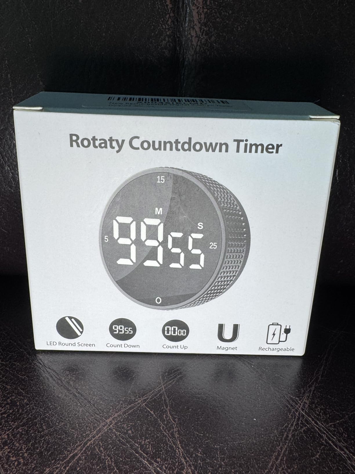 Rechargeable Magnetic Kitchen Timer, LED Countdown/Count-Up Timer, Supports USB-C Charging, with Loud Alarm, 3 Preset Quick Times (5/15/25m), Perfect for Kitchen Cooking, Studying, and Fitness customer photo 2