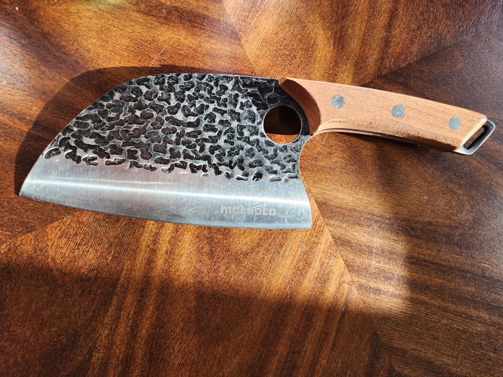 Matsato Cleaver Knife - Japanese Steel Cooking Butcher Knife for Meat & Vegetables Chopping, 5.8 Inch Kitchen Knife, Kitchen Gift for Men & Women customer photo 2