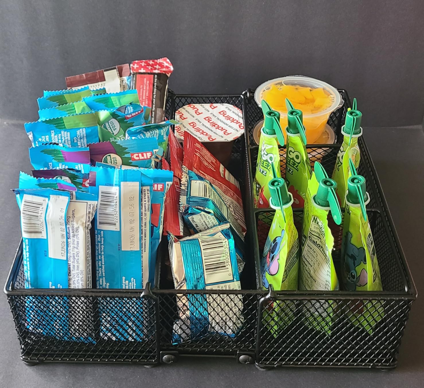 Expandable Snack Organizer, Adjustable Snack Container with 9 Compartments, Kitchen Countertop and Pantry Storage Tray for Tea Bags, Coffee Pods, Candy, and Cookies customer photo 1