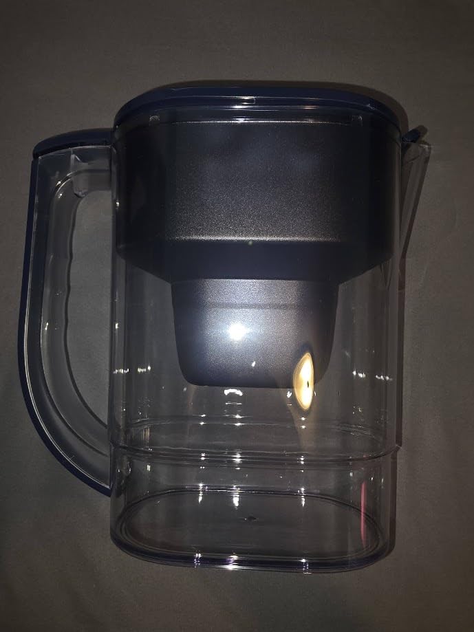 Hskyhan Water Filter Pitcher - 3.8 Liters, 2 Long Lasting Filters Included, Replacement Cartridge Timer, 7 Stage Filtration, Reduces Lead, Fluoride, Chlorine and More, Blue customer photo 1