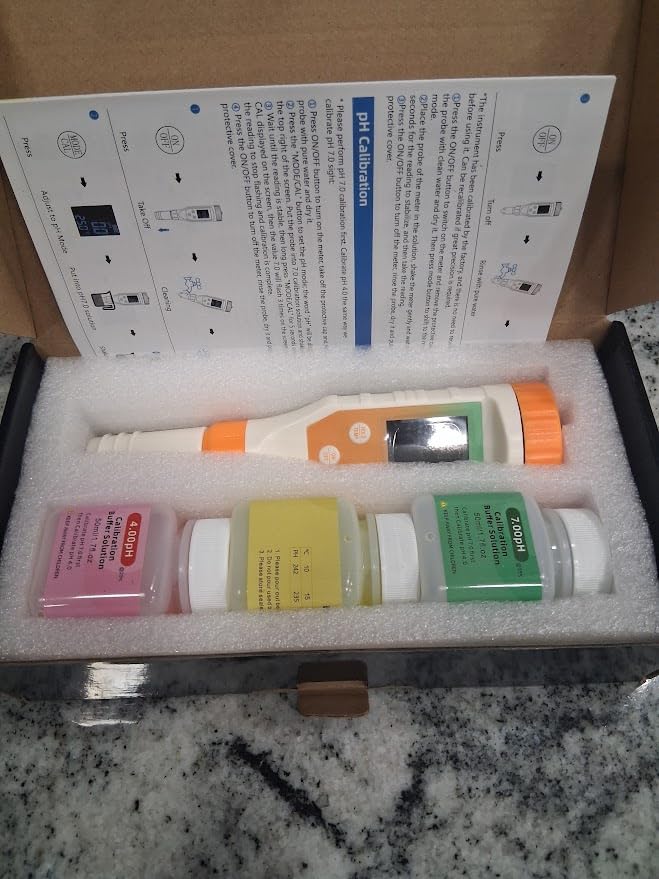 Food pH Meter Digital pH Tester for Food Fermentation Canning Cooking - Accurate pH Meter for Sourdough Bread, Cheese, Hot Sauce, Yogurt - Smart Water Resistant Food customer photo 2