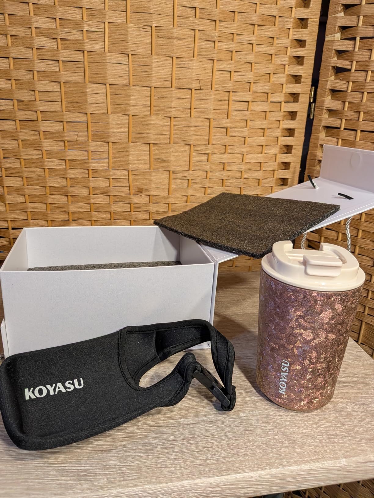 KOYASU Ti-Zen Titanium Travel Coffee Mug - 12oz Ultralight Insulated Tumbler - Premium EDC Gear & Tactical Accessories - Heavy Duty Cup - Crystallized Texture Thermal Flask - Nimbus Gray customer photo 2