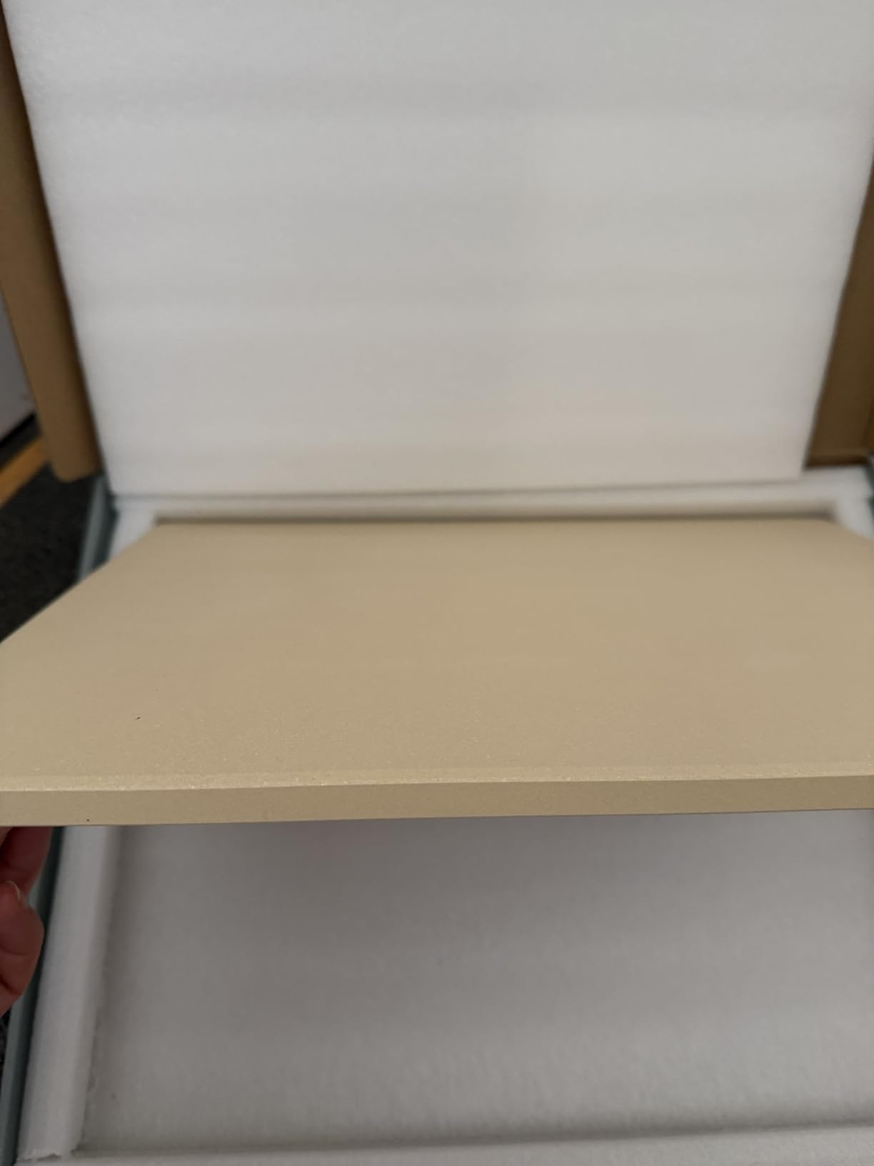Pizza Stone 15×12 Inch Rectangular, Baking Stone for Oven & Grill - Premium Cordierite Heat-Resistant Pizza Baking Stone for Crispy Crust, Pizza, Bread, Baking & BBQ customer photo 1