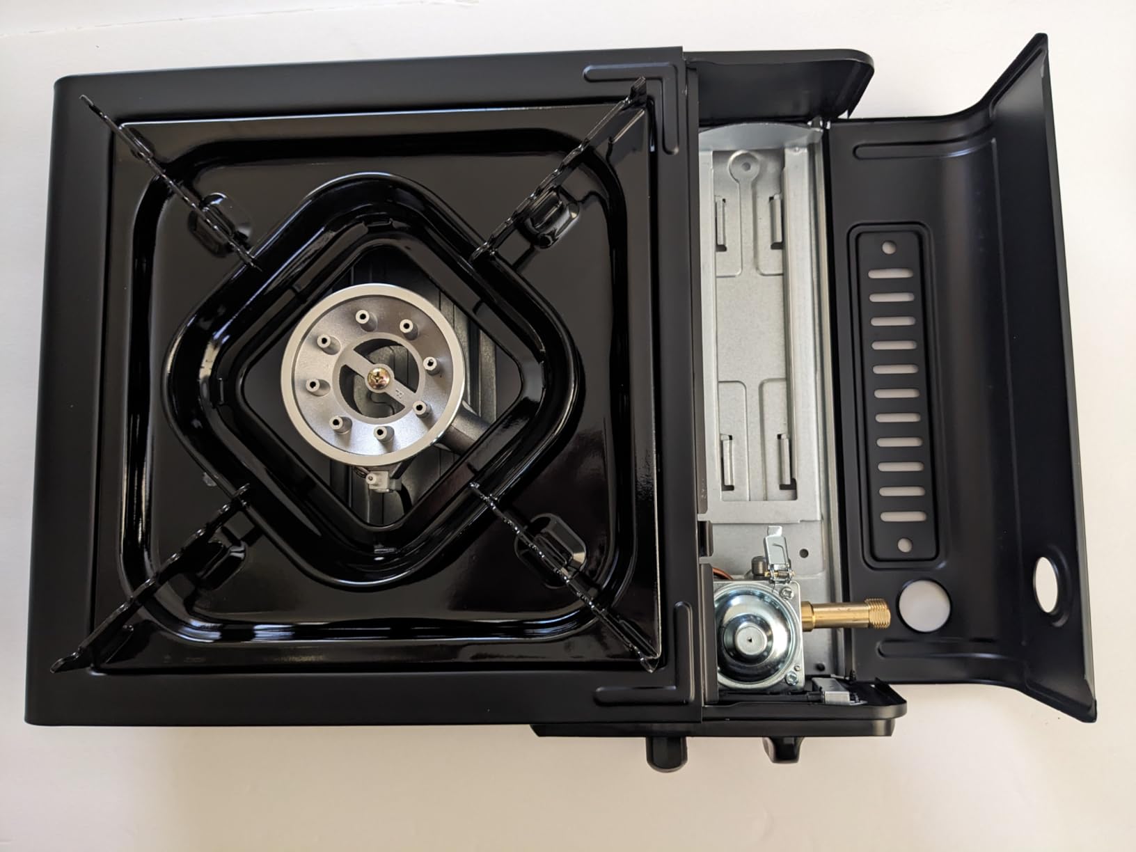 BESTFIRE Portable Dual Fuel Camping Stove - Reliable Butane & Propane Gas Stove with Carrying Case & Adapter - Single Burner for Outdoor Cooking, Tailgating & Emergency customer photo 2