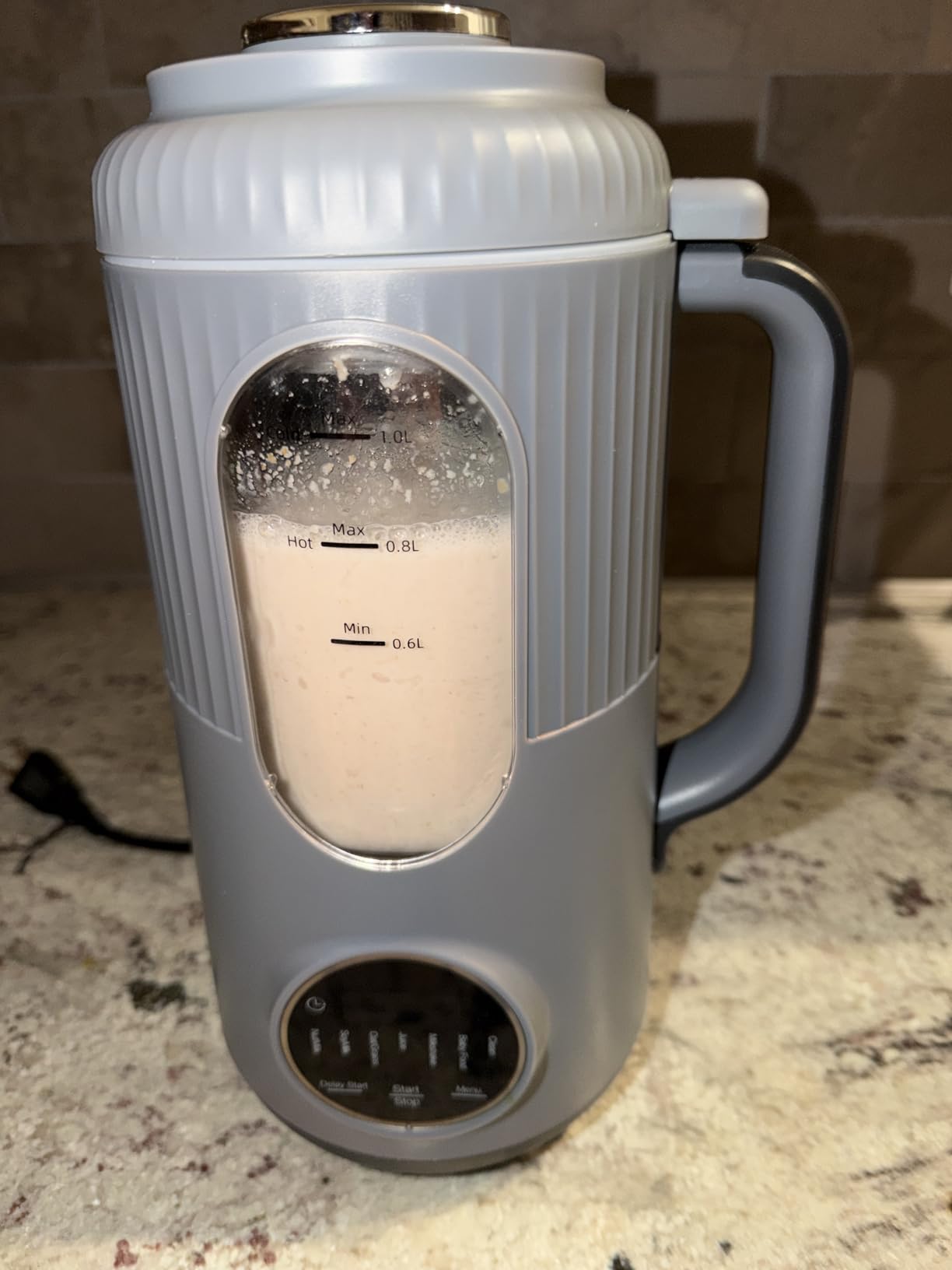 SilkSpin Milk-Smooth Nut Milk Maker Machine, Small Blender for Homemade Oat, Almond, Soy, Plant-Based Milk, Juice, MilkShake, 35oz Automatic Soybean Milk Maker for 4 Families with 6H Stay Warm customer photo 1