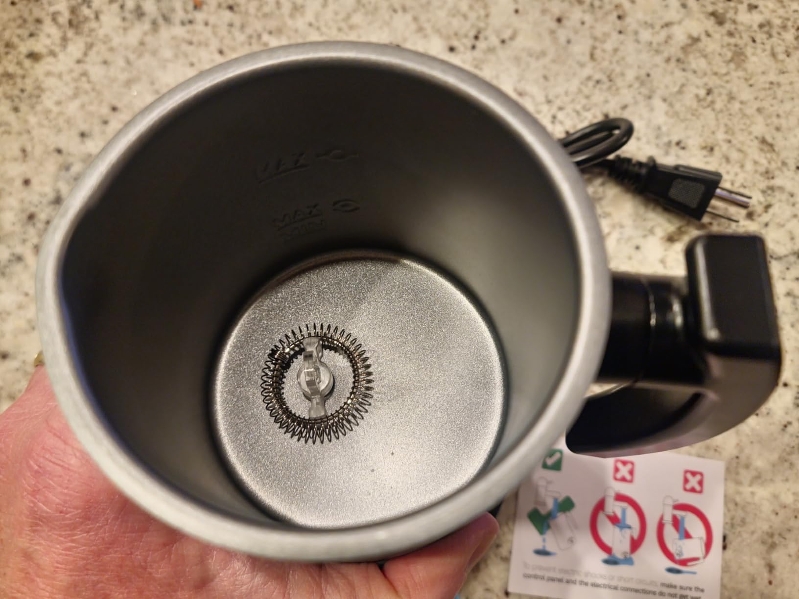 Milk Frother and Steamer, 4-in-1 Electric Milk Frother and Warmer, Hot & Cold Foam Maker, 11.8oz Capacity, Fast Heating, Quiet Coffee Frother for Latte, Cappuccino & Hot Chocolate customer photo 2