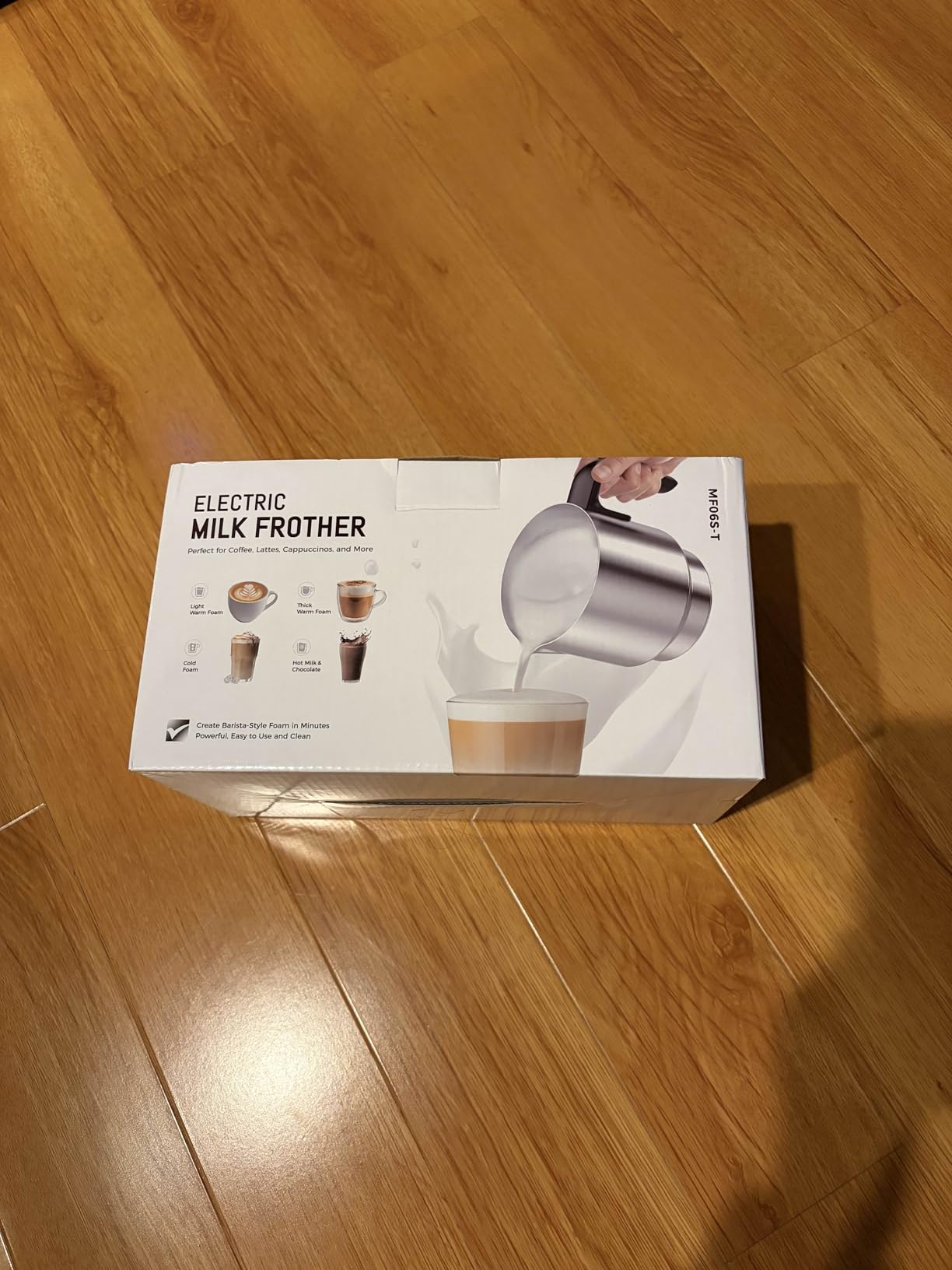Milk Frother and Steamer, Large Capacity & Detachable Electric Milk Frother, Automatic Warm and Cold Foam Maker, Hot Chocolate Maker, Stainless Steel Jug, 30.44Oz./900ML customer photo 2