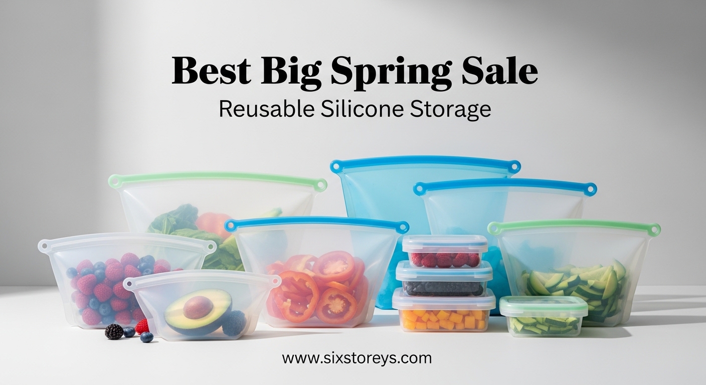 Best Big Spring Sale Reusable Silicone Storage