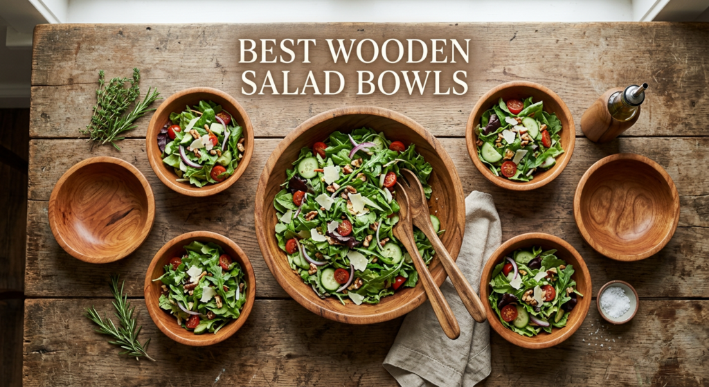 Current image: Best wooden salad bowls