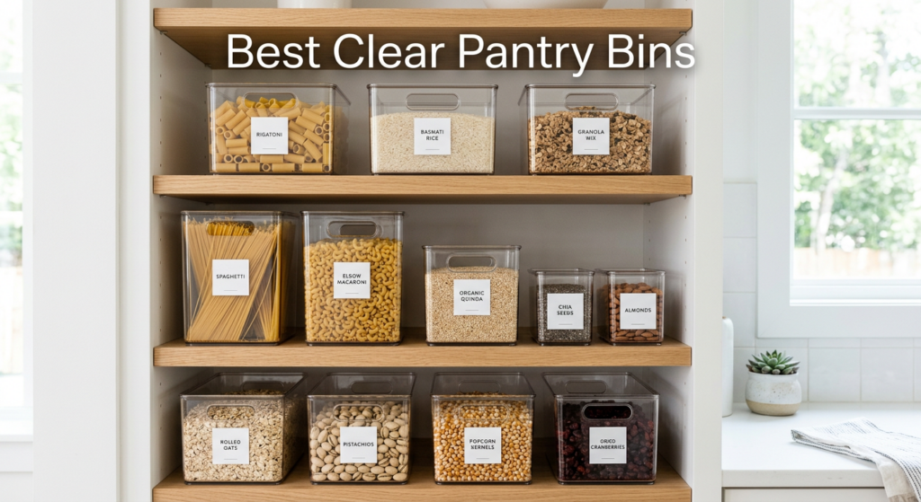 Current image: Best clear pantry bins