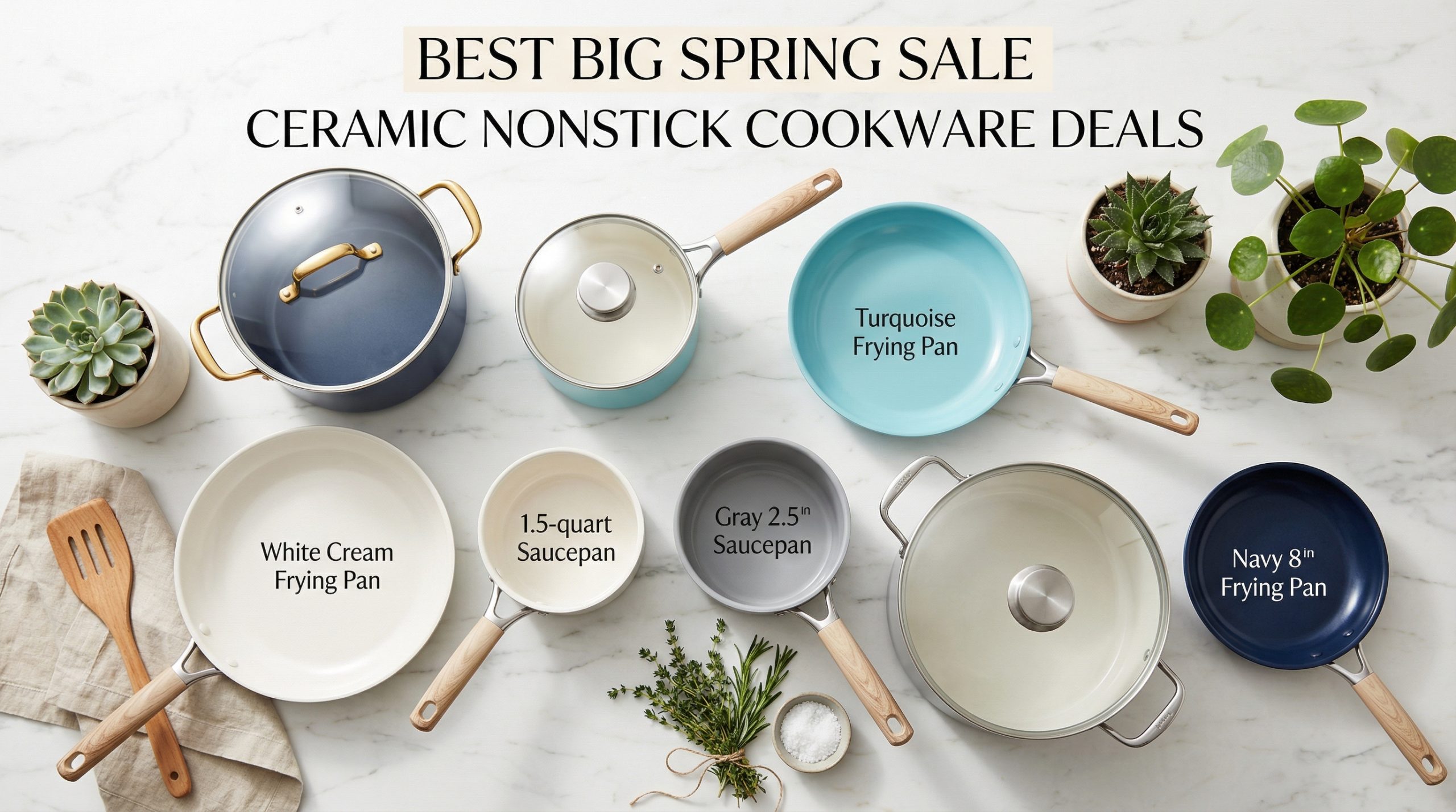 Best Big Spring Sale Ceramic Nonstick Cookware Deals on Amazon