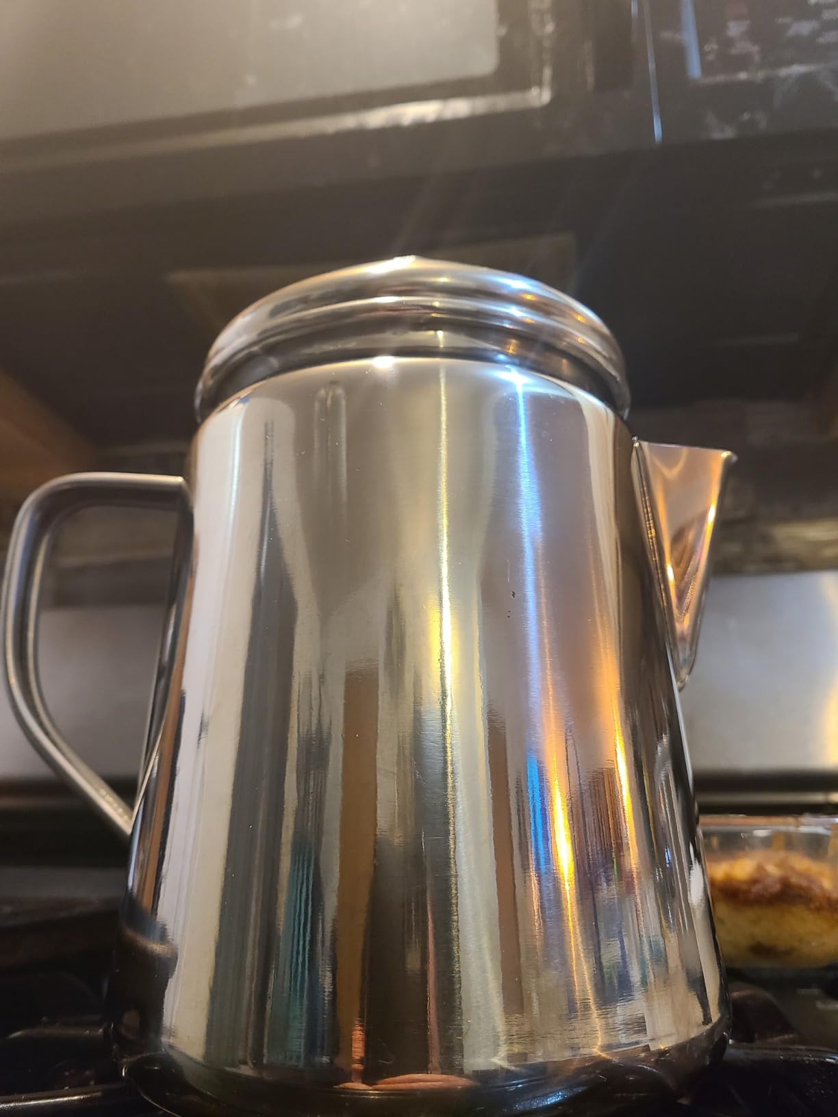 Coleman Stainless Steel Coffee Percolator, 12-Cup Capacity Durable Outdoor Coffee Maker for Camping, Backpacking, RV, Stovetop, Campfire, & More, No Filters Needed customer photo 1