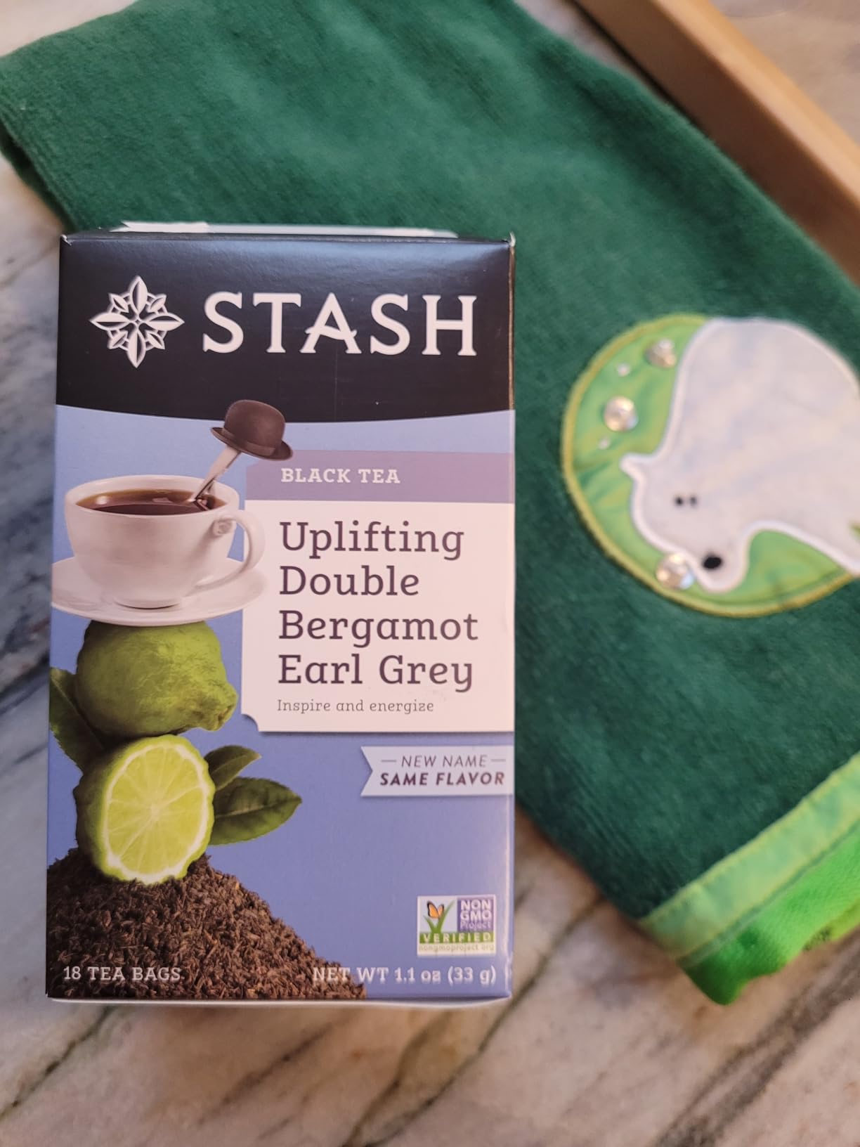 Stash Tea Double Bergamot Earl Grey Black Tea - Caffeinated, Non-GMO Project Verified Premium Tea with No Artificial Ingredients, 18 Count (Pack of 6) - 108 Bags Total customer photo 1