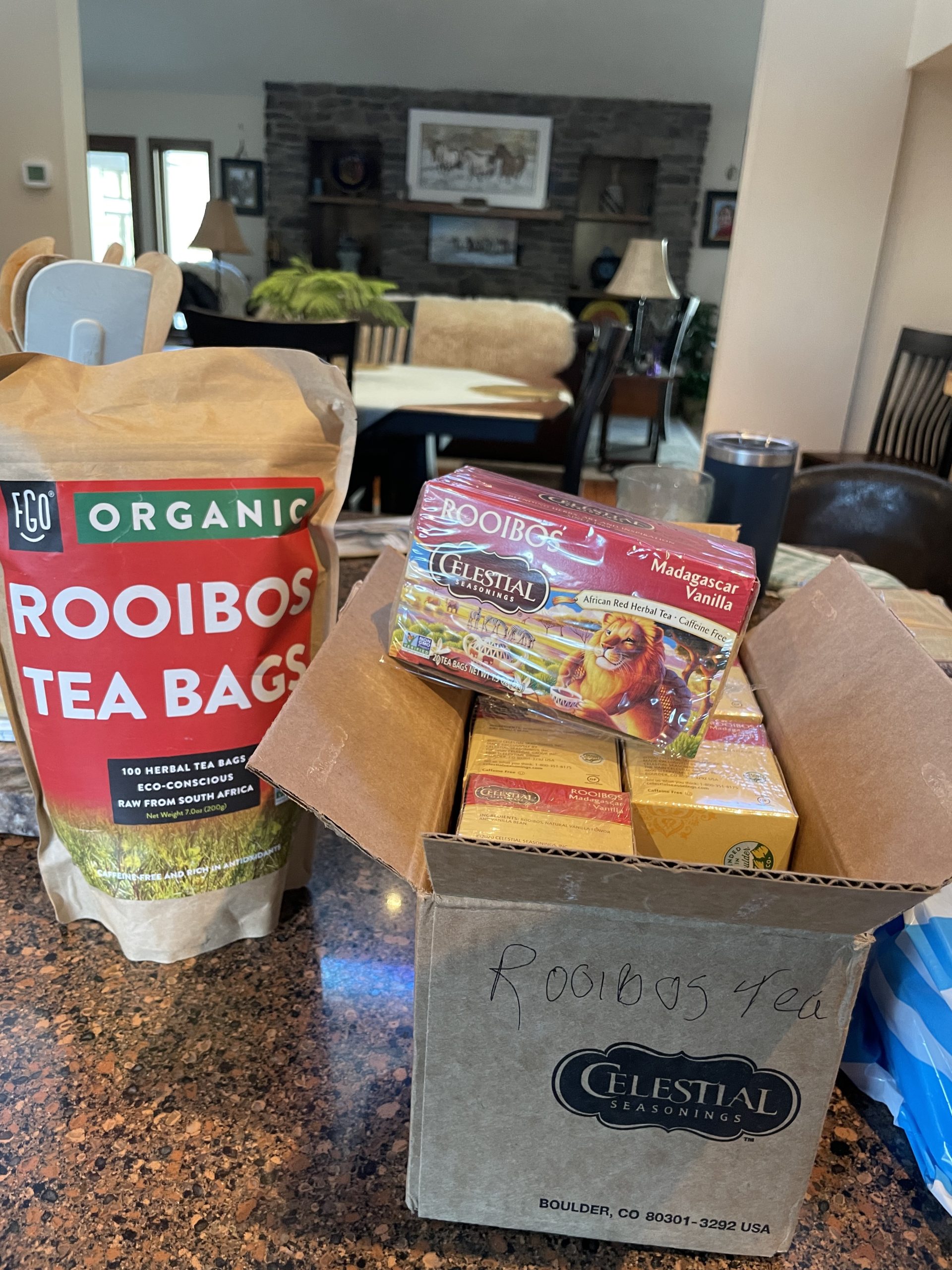Celestial Seasonings Rooibos Madagascar Vanilla Herbal Tea, Caffeine Free, 20 Tea Bags Box (Pack of 6) customer photo 2
