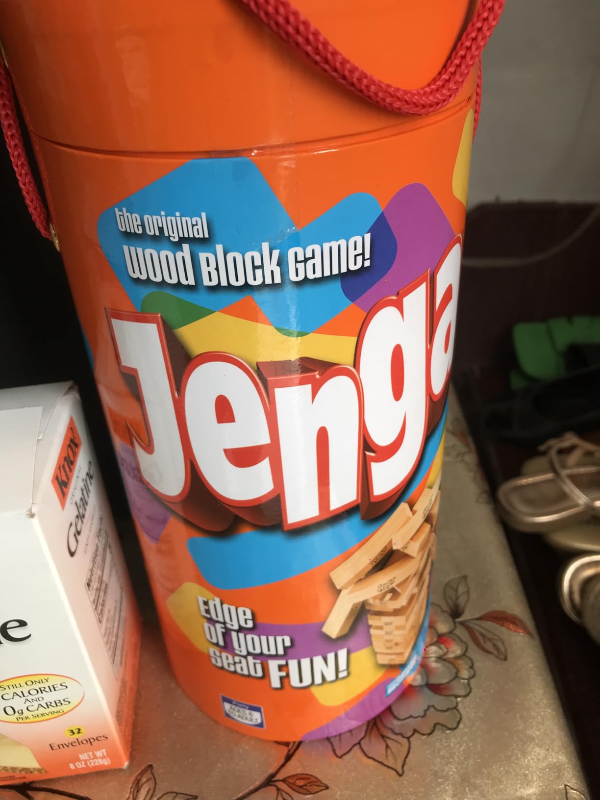 Hasbro Gaming Jenga Wooden Blocks Stacking Tumbling Tower Game | Party Games for Kids & Families | Stocking Stuffers | Ages 6+ (Amazon Exclusive) customer photo 2