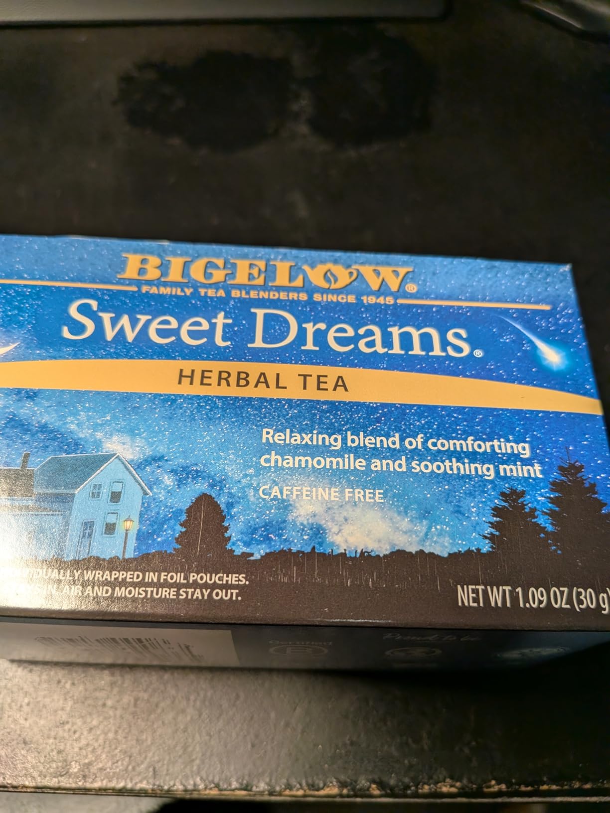 Bigelow Sweet Dreams Herbal Tea Bags, 20 Count Box (Pack of 6) Caffeine Free Herbal Tea, 120 Tea Bags Total customer photo 1