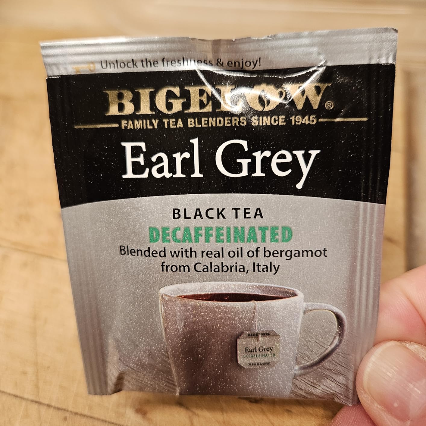 Bigelow Tea Decaffeinated Earl Grey Black Tea, Decaf Tea, 20 Count Box (Pack of 6), 120 Total Tea Bags customer photo 1