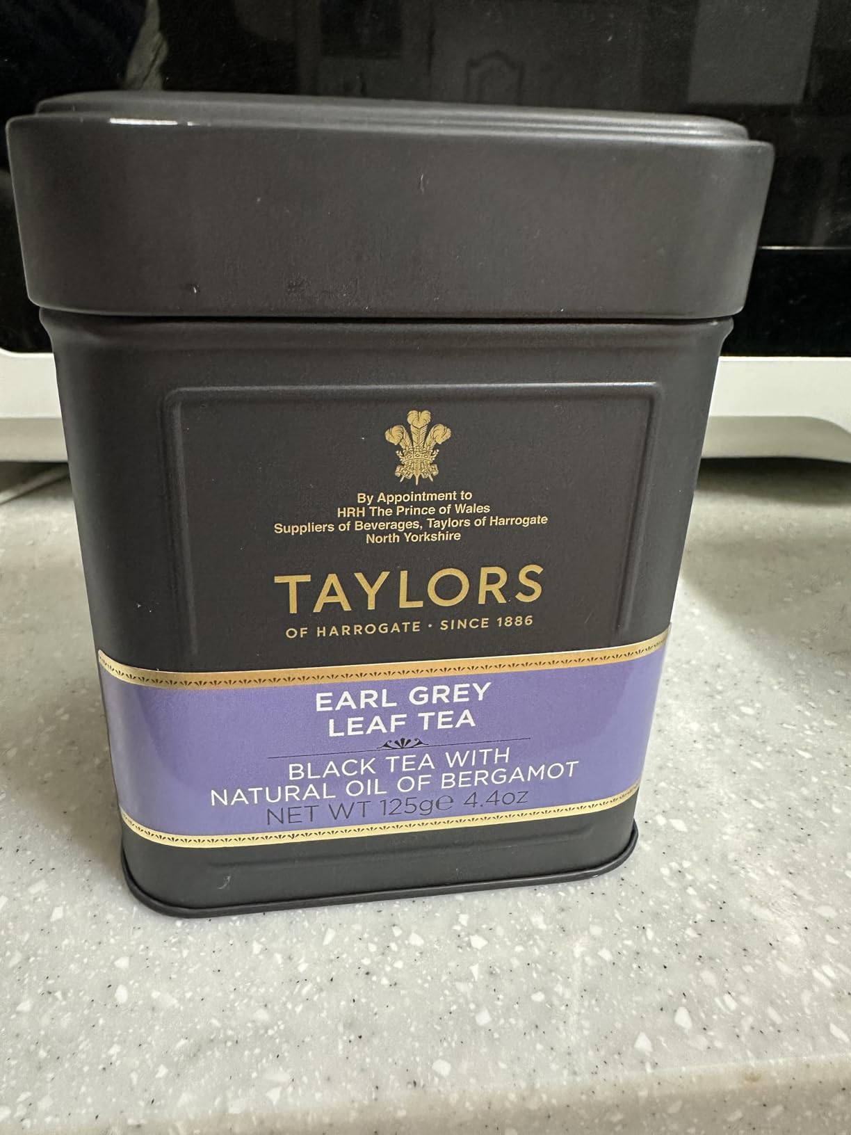 Taylors of Harrogate Earl Grey, Loose Leaf, 4.41 Ounce Tin Caddy customer photo 2