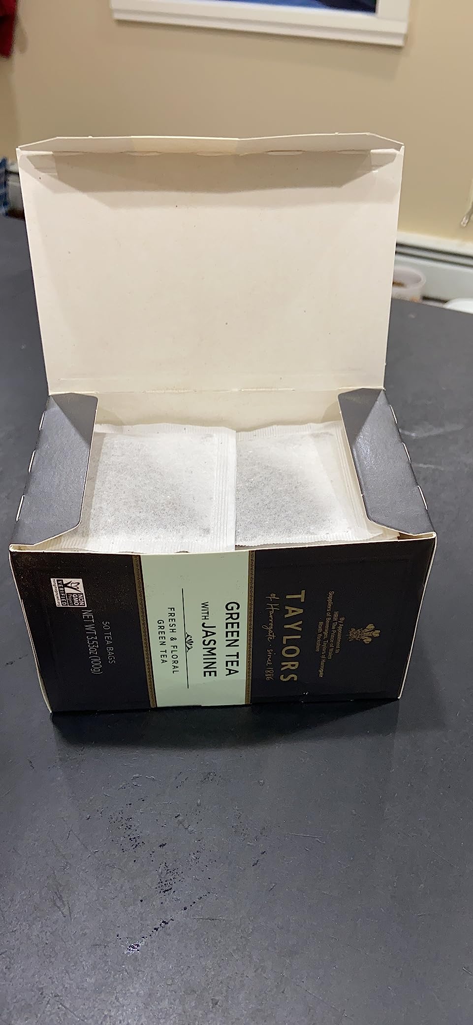 Taylors of Harrogate Green Tea with Jasmine, Pillow Tea Bags, 50 Count (Pack of 1) customer photo 1