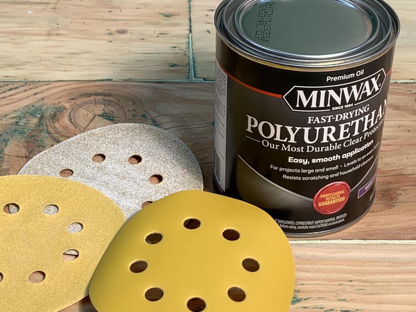 Minwax Fast Drying Polyurethane Protective Wood Finish, Warm Satin, 1 Quart customer photo 1