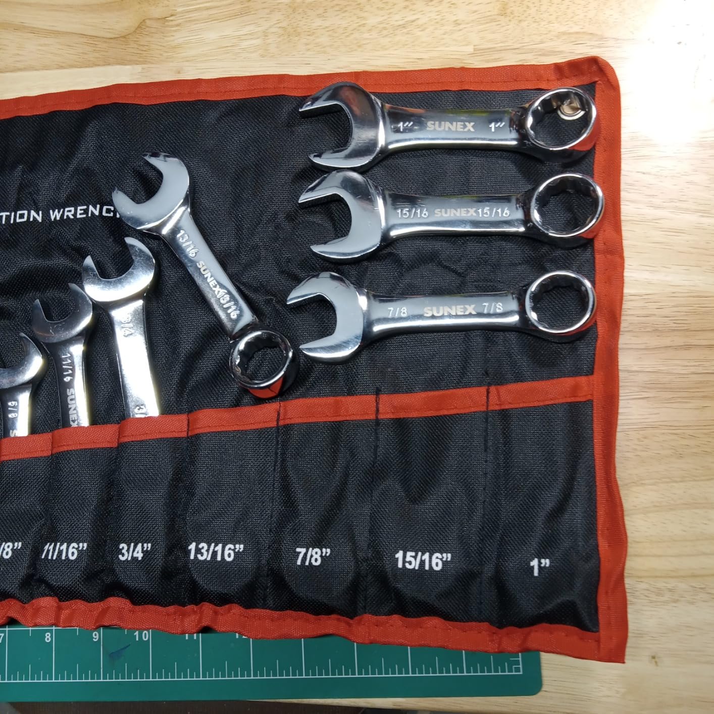 Sunex Tools 9930 SAE Stubby Combination Wrench Set, 3/8-Inch - 15/16-Inch, 11-Piece customer photo 2