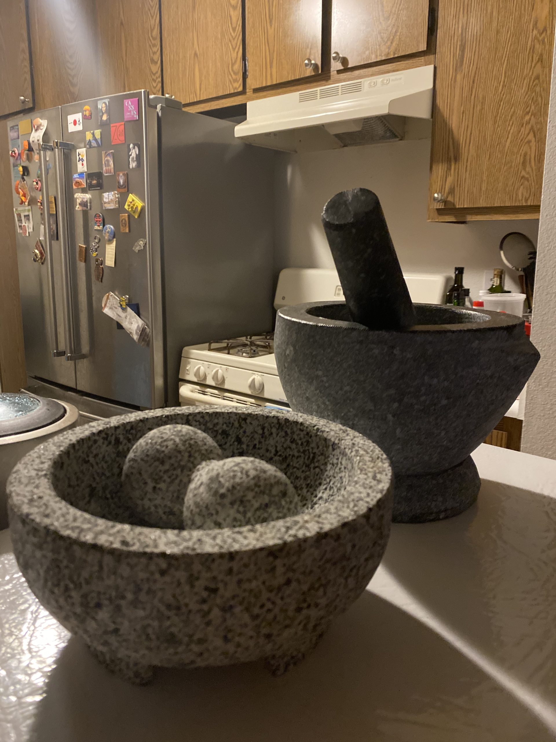 Libertyware Stone Granite Mortar and Pestle 4 Cup Capacity, 8 Inch, Gray customer photo 2
