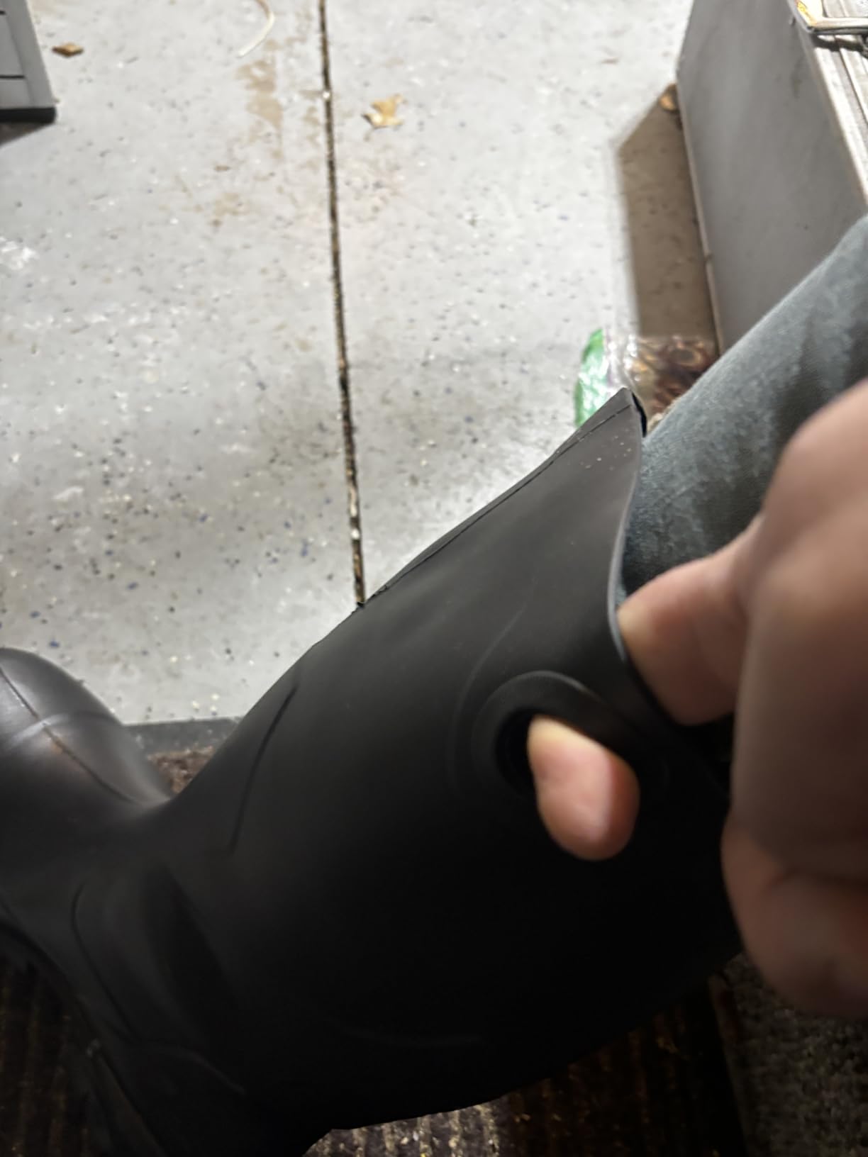 Chesapeake Rubber Boots for Men & Women - PVC - Waterproof - Lightweight Garden, Fishing & Rain Boots with Soft Toe and Wide Calf - Black - Size 3-15 customer photo 2