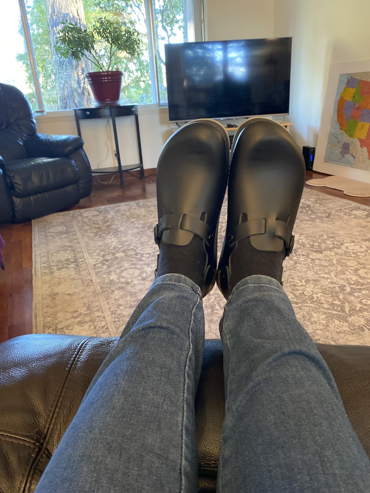 Birkenstock Women's Tokio Super Grip Leather Clogs customer photo 1