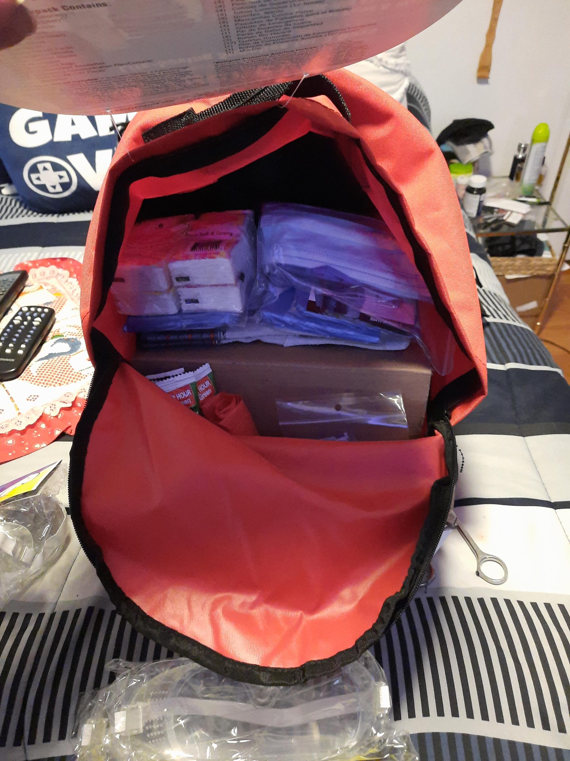 Ready America 70380 72 Hour Emergency Kit, 4-Person, 3-Day Backpack, Includes First Aid Kit, Survival Blanket, Emergency Food Portable Disaster Preparedness Go-Bag for Earthquake, Fire, Flood customer photo 2