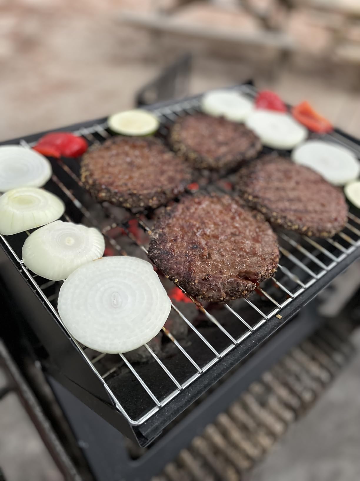 Fire Sense 60508 Notebook BBQ Grill 3.5mm Cooking Bars Instant Foldable & Easy Portability For Outdoor Barbecues Camping Traveling Picnics Garden Beach Party - Black customer photo 2