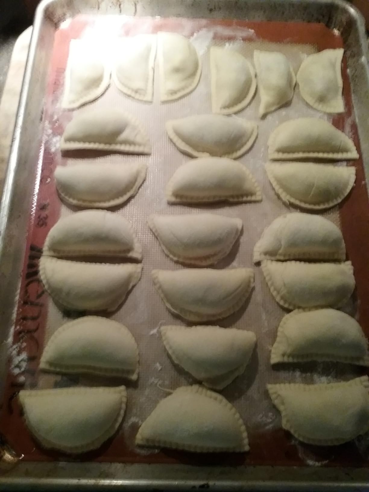 CucinaPro Pierogi Maker w Tray & Press- Make 6 Pierogis, Dumplings, Empanadas, Potstickers or Pastry at Once- Stainless Steel Durable Construction, Portable Set Easy to Use- Homemade Cooking Essential customer photo 2