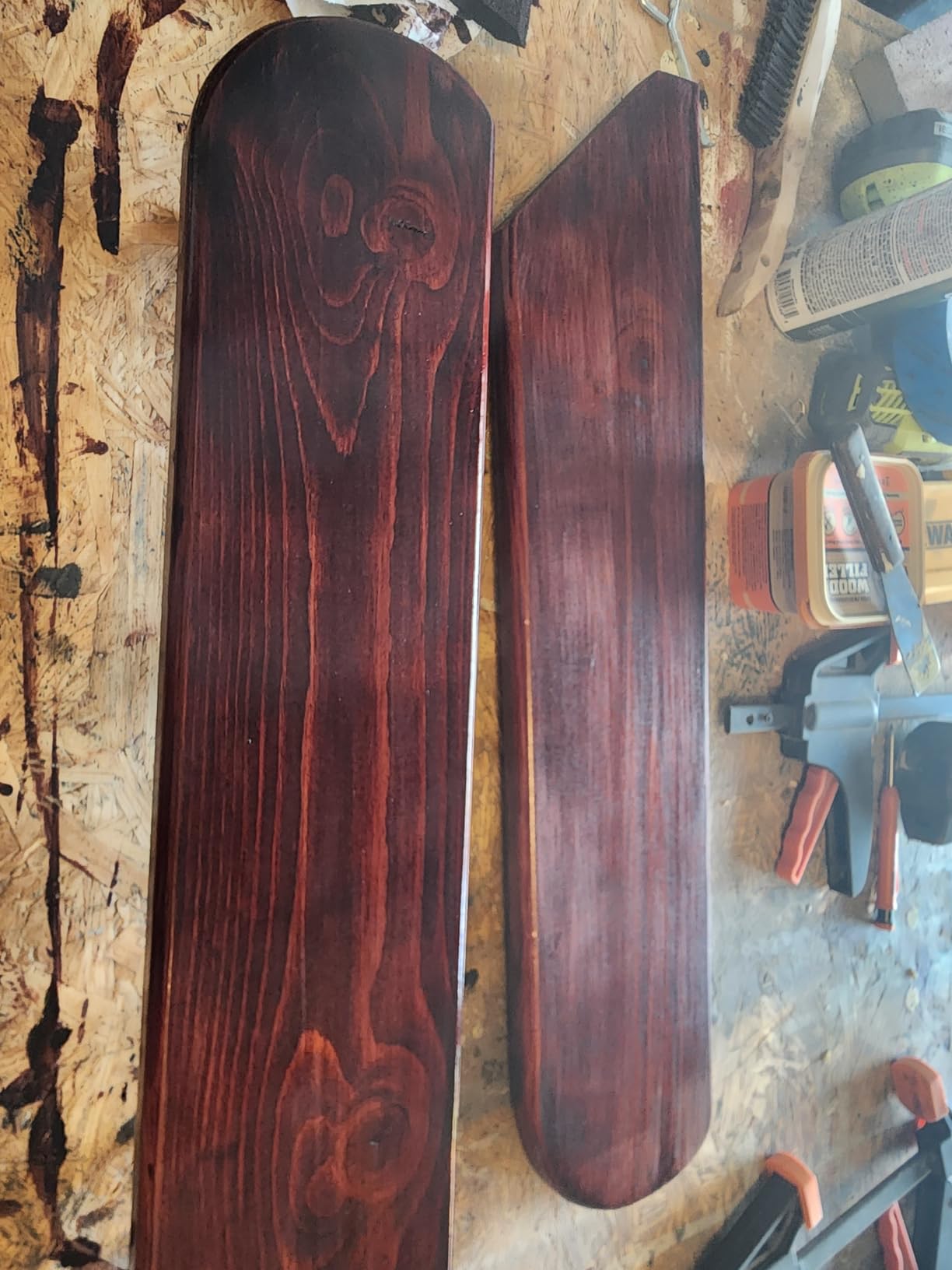 Minwax PolyShades Wood Stain + Polyurethane Finish - Quart, Bombay Mahogany, Satin customer photo 1