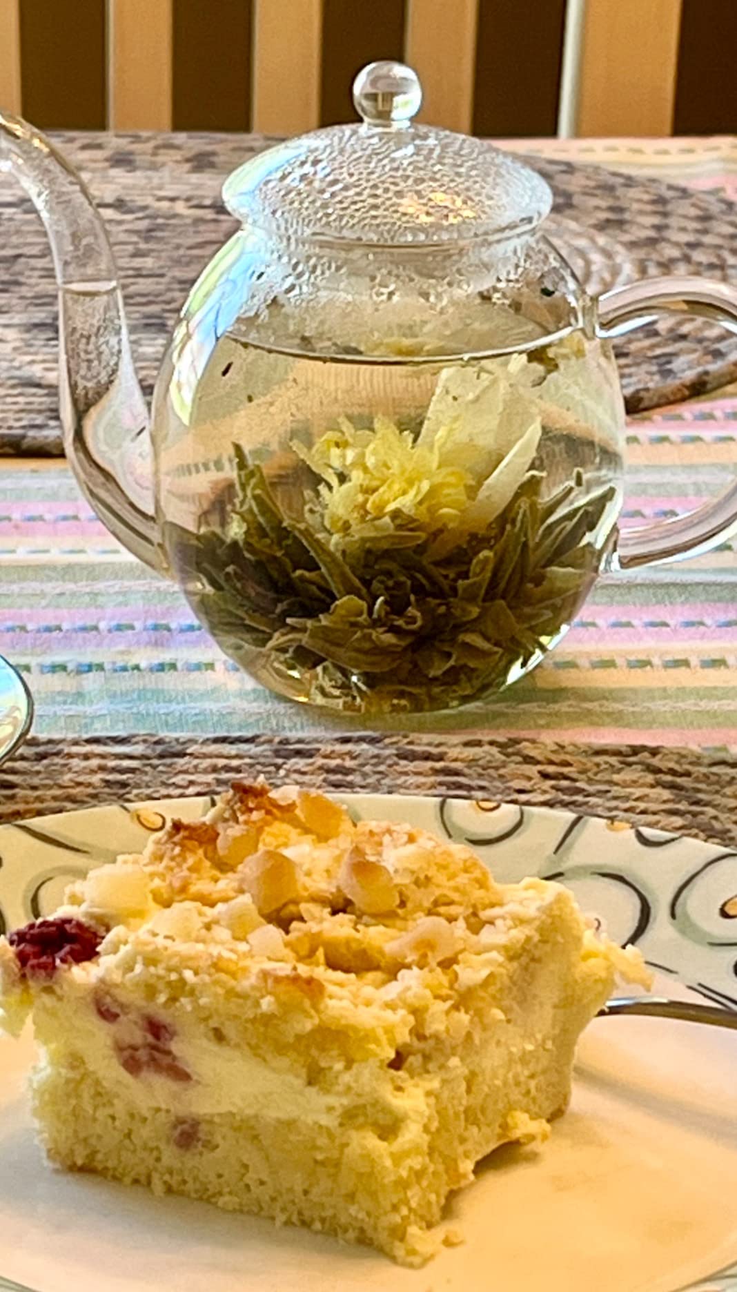 Creano Flowering Tea Gift Set - White Tea - 6 Blooming Tea with 17oz Glass Teapot customer photo 2
