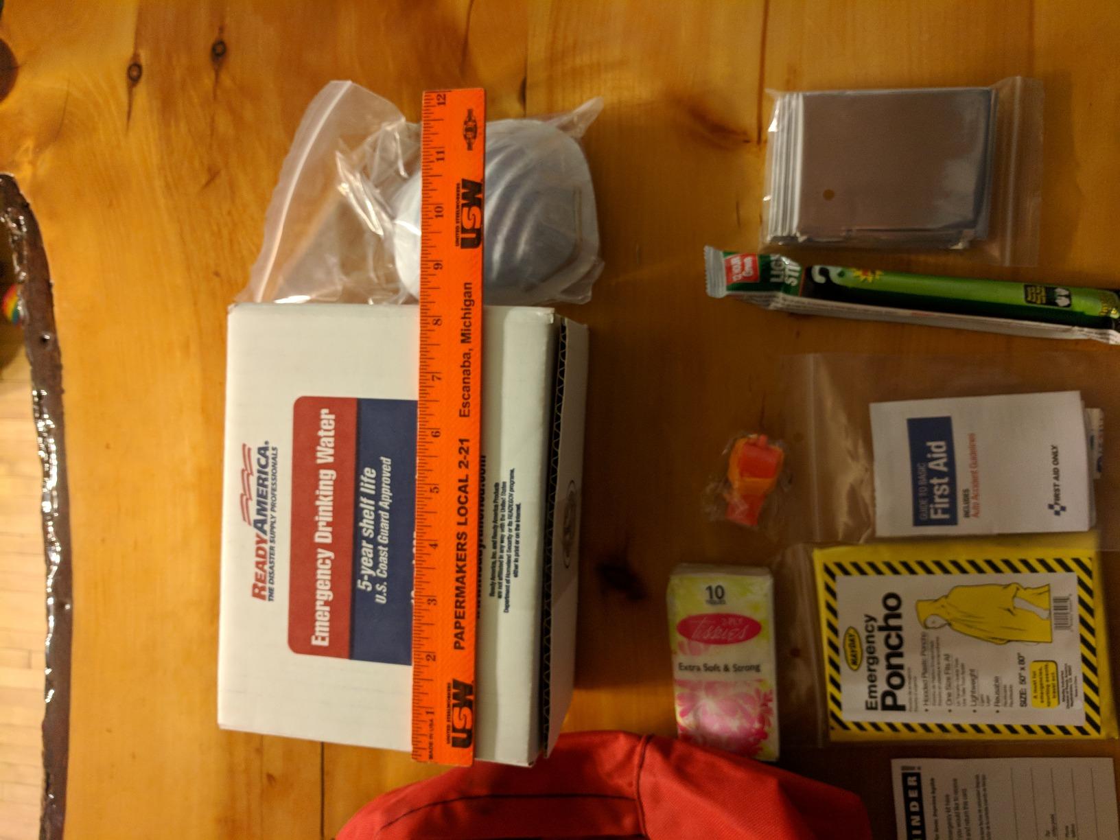 Ready America 70180 72 Hour Emergency Kit, 1-Person, 3-Day Backpack, Includes First Aid Kit, Survival Blanket, Emergency Food Portable Disaster Preparedness Go-Bag for Earthquake, Fire, Flood customer photo 2