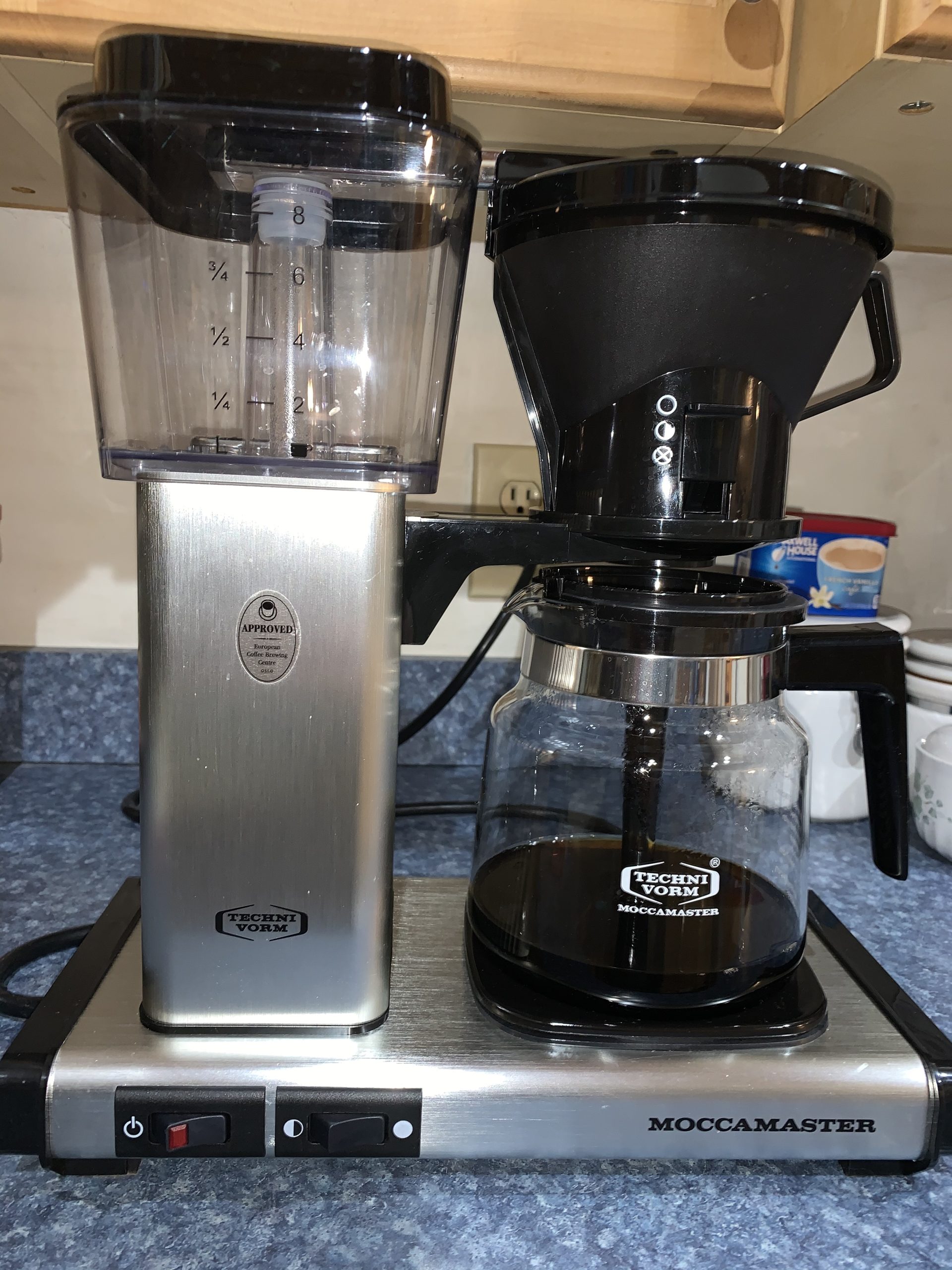 Technivorm Moccamaster 59691 KB Coffee Brewer, 40 oz, Brushed silver, 6.5