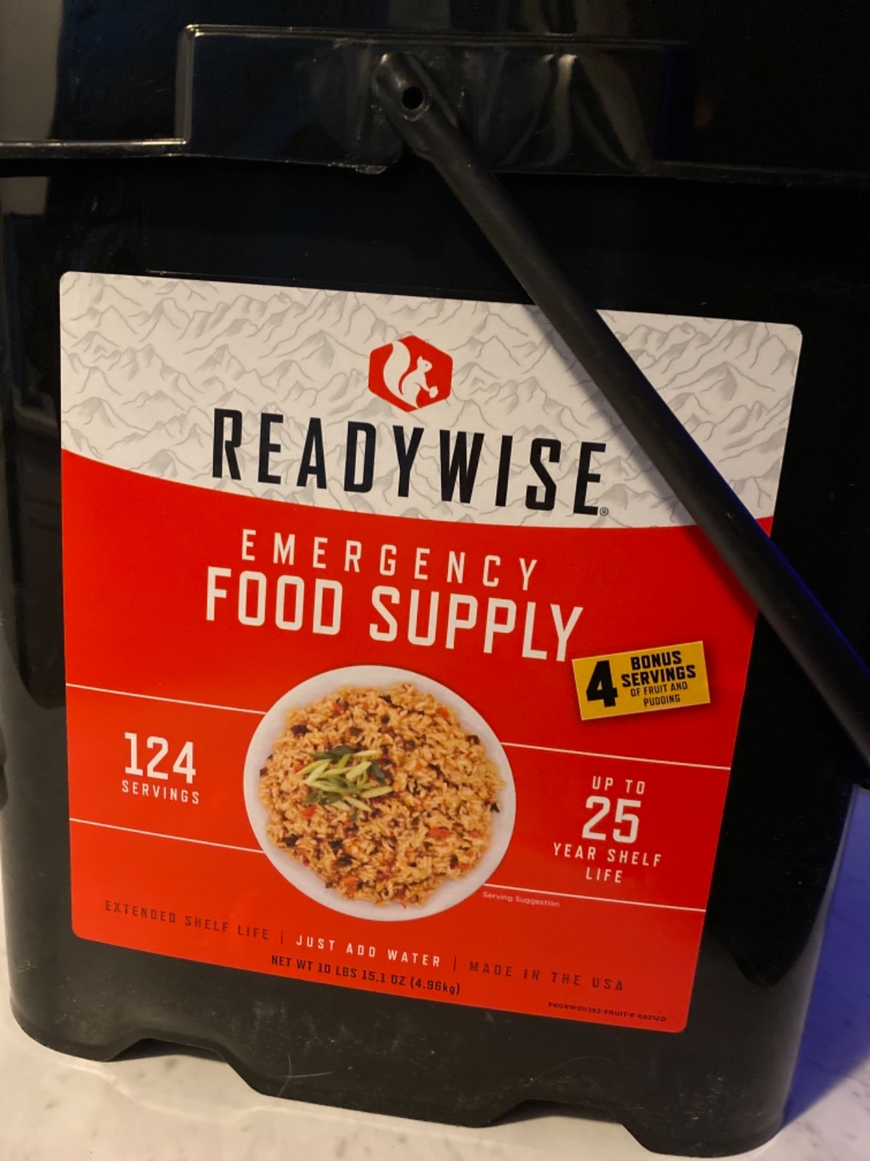 ReadyWise Emergency Food Supply - 120 Servings Favorites Sample Bucket, Survival Food Kit, Freeze Dried Prepper Food & Dehydrated Meals for Camping Essentials & Backpacking, up to 25 Year Shelf Life customer photo 2