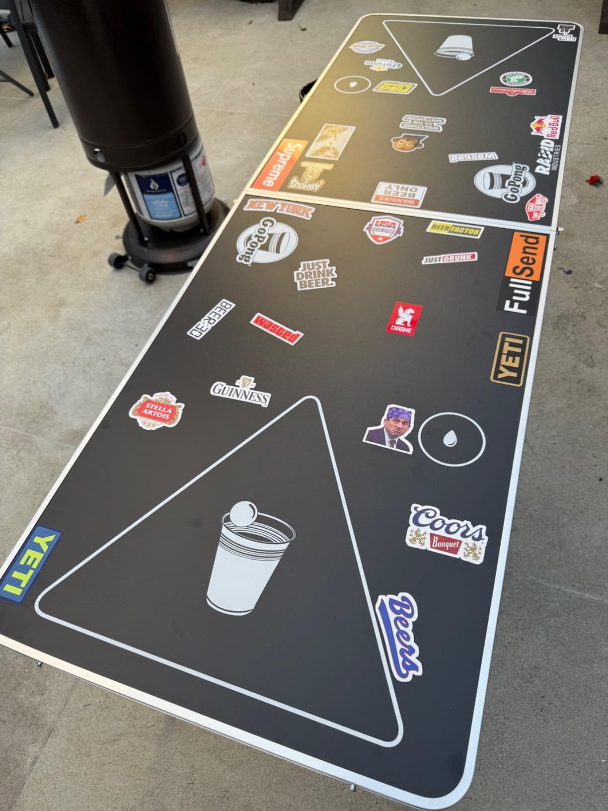 GoPong 6-Foot Portable Folding Beer Pong / Flip Cup Table (6 balls included) customer photo 2