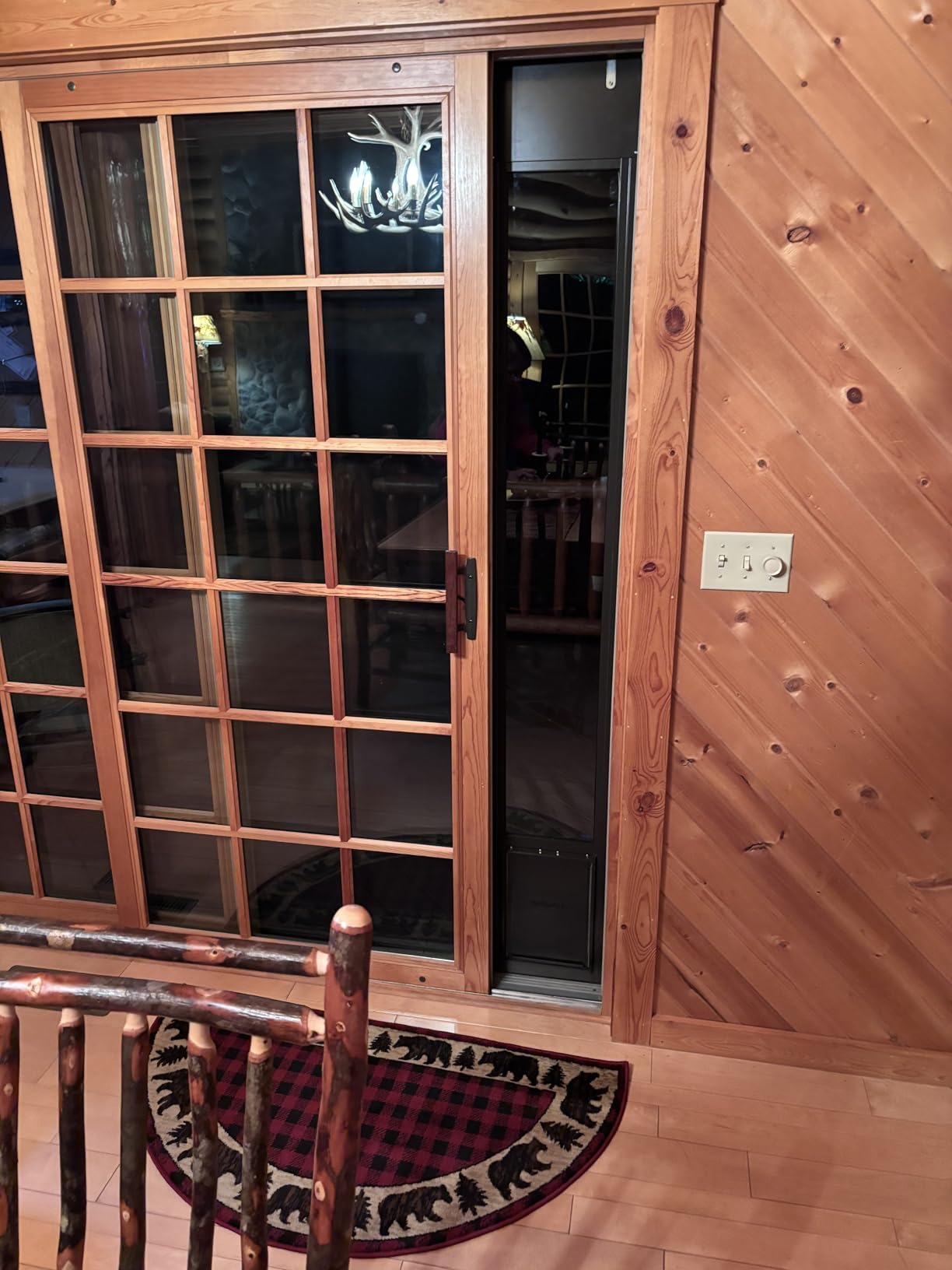 PetSafe Sliding Glass Pet Door - No-Cut DIY Install Doggy Door for Renters - Aluminum Frame - Adjustable Height 75 7/8