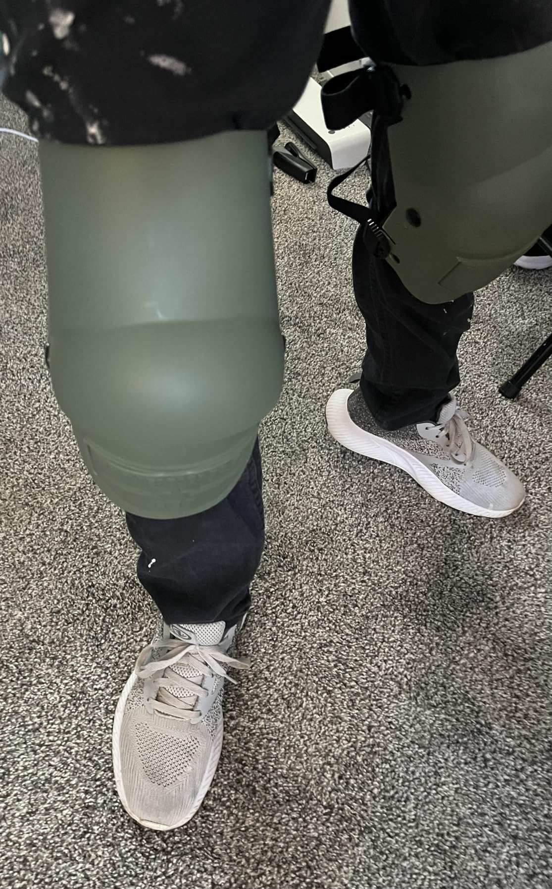 Sellstrom KneePro Knee Pads - Ultra Flex III - Heavy Duty Protection and Comfort for Construction, Gardening, Army, Flooring Work - Grey and Orange customer photo 1