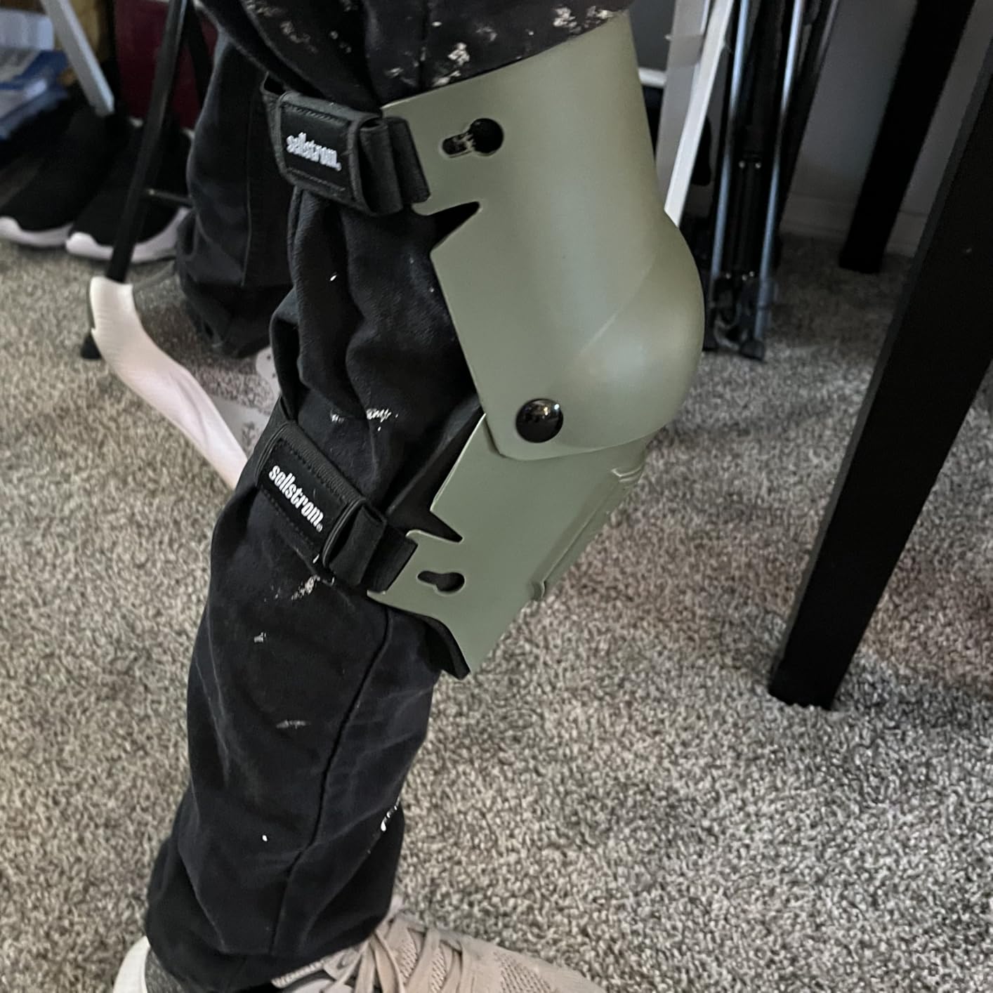 Sellstrom KneePro Knee Pads - Ultra Flex III - Heavy Duty Protection and Comfort for Construction, Gardening, Army, Flooring Work - Grey and Orange customer photo 2