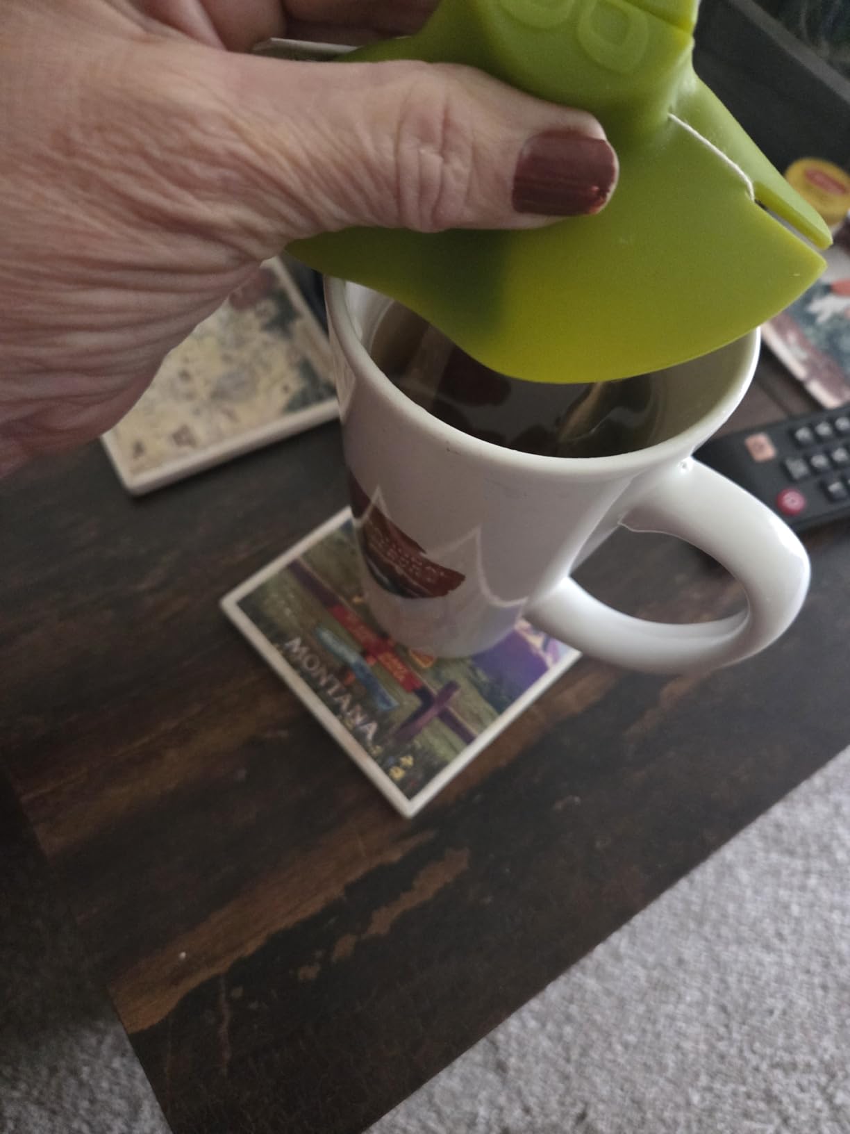 Primula Buddy Silicone Tea Bag Holder, Easy to Use and Mess-Free, Dishwasher Safe, 4.25-Inch, Green customer photo 2