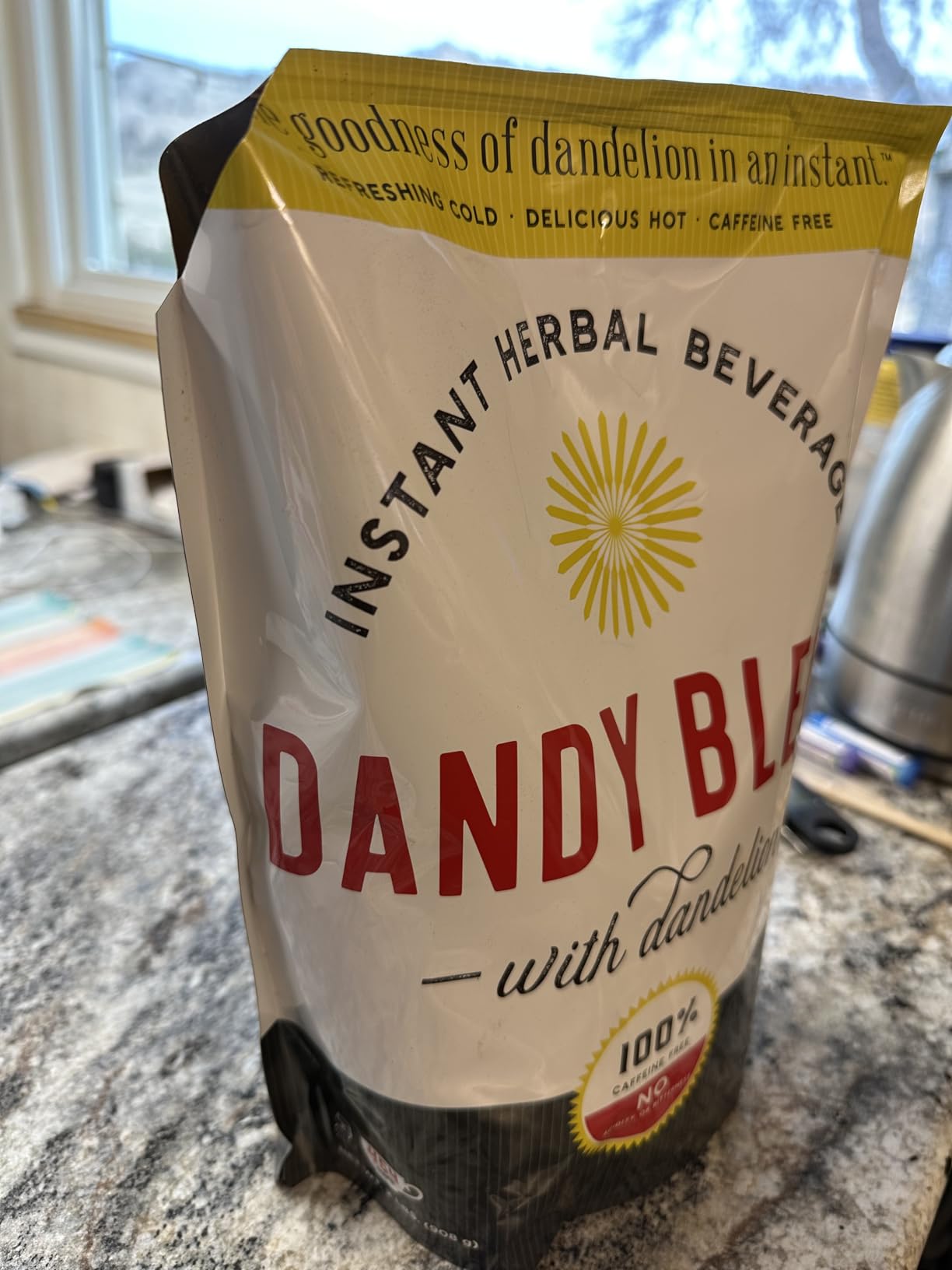 100 Cup Bag of Original Dandy Blend Instant Herbal Beverage with Dandelion, 7.05 oz. (200g) Bag customer photo 1