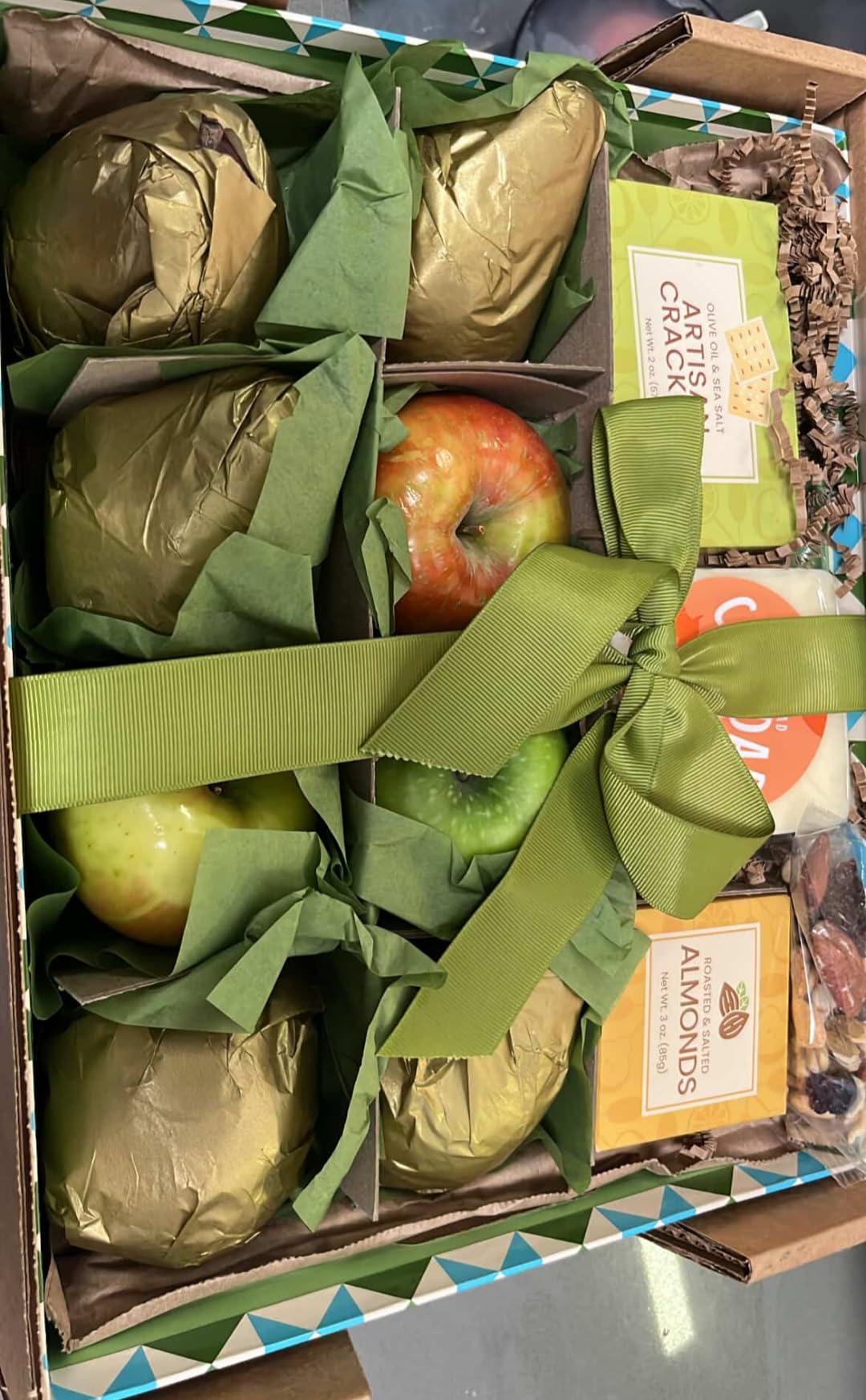 A Gift Inside Classic Fresh Fruit Basket Gift with Crackers, Cheese and Nuts customer photo 1